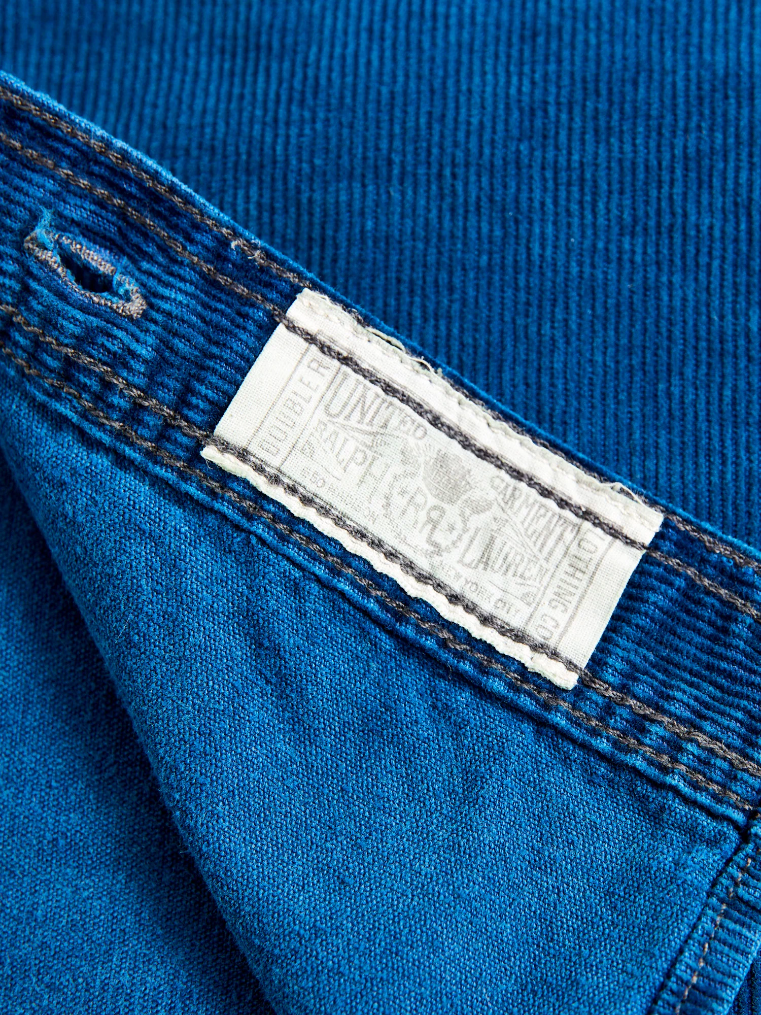 Cameron Corduroy Workshirt in Medium Indigo Wash - Image 7