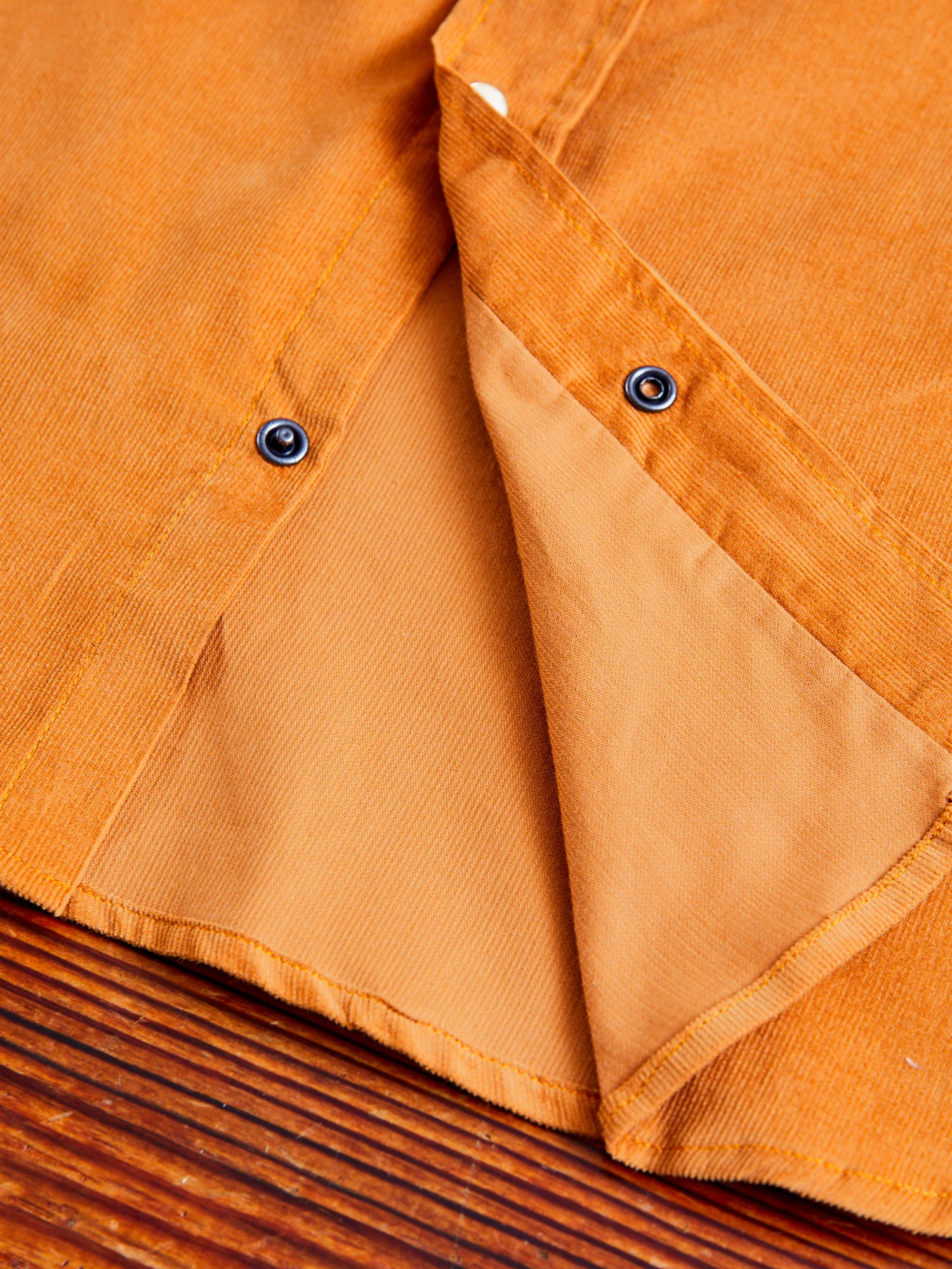 Corduroy Dollard Western Shirt in Beige - Image 7