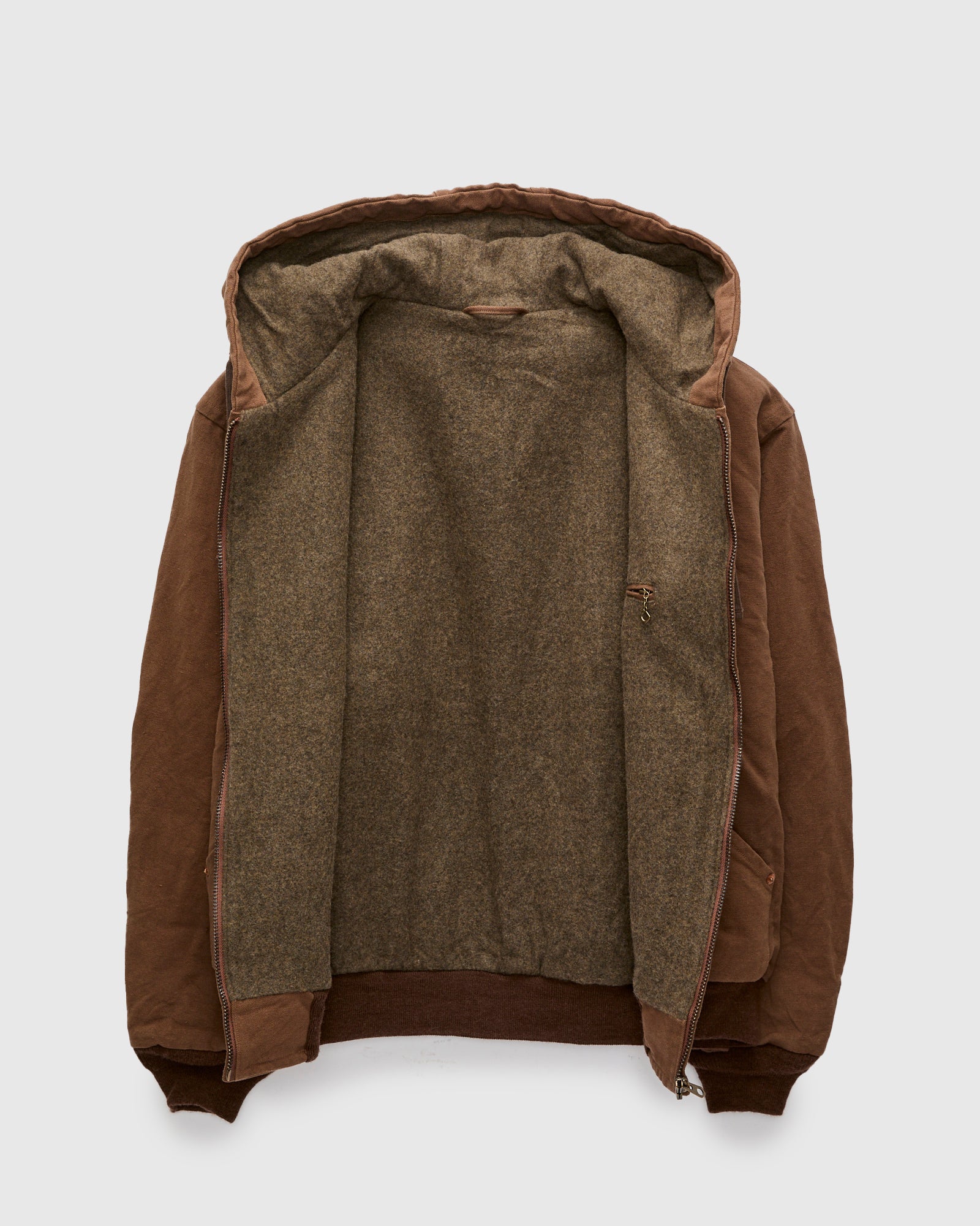 Cotton Hemp Hoody Jacket in Kakishibu - Image 2