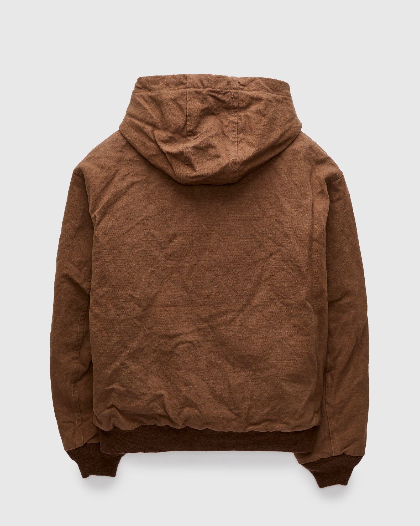Cotton Hemp Hoody Jacket in Kakishibu - Image 3