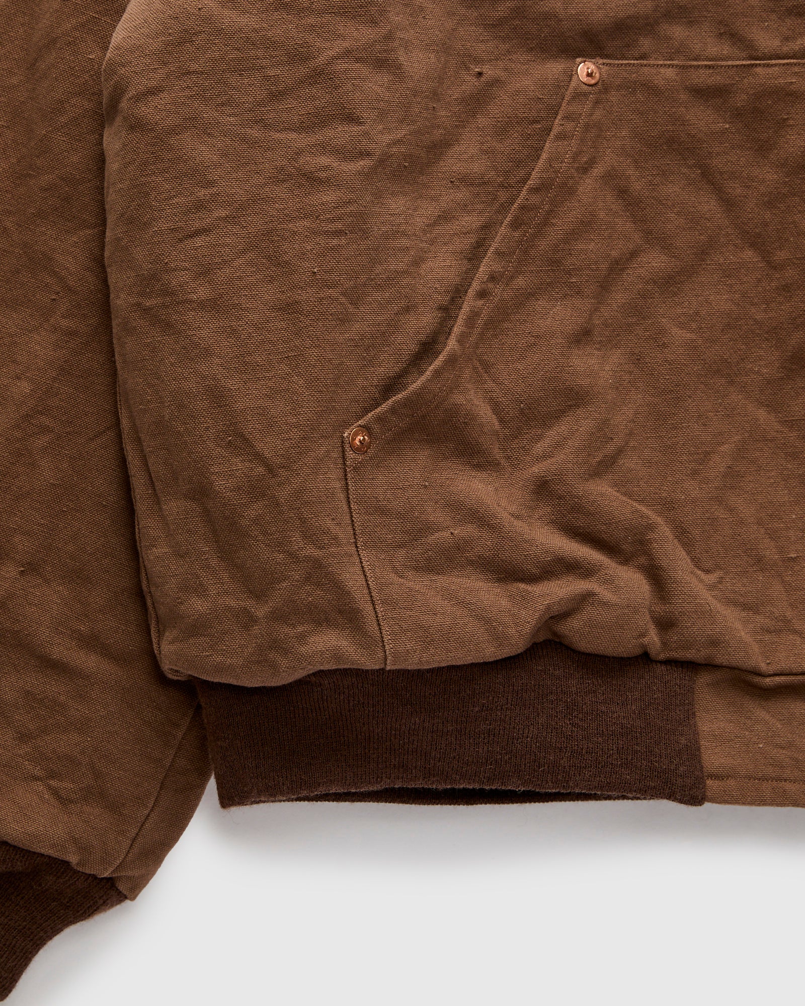 Cotton Hemp Hoody Jacket in Kakishibu - Image 7