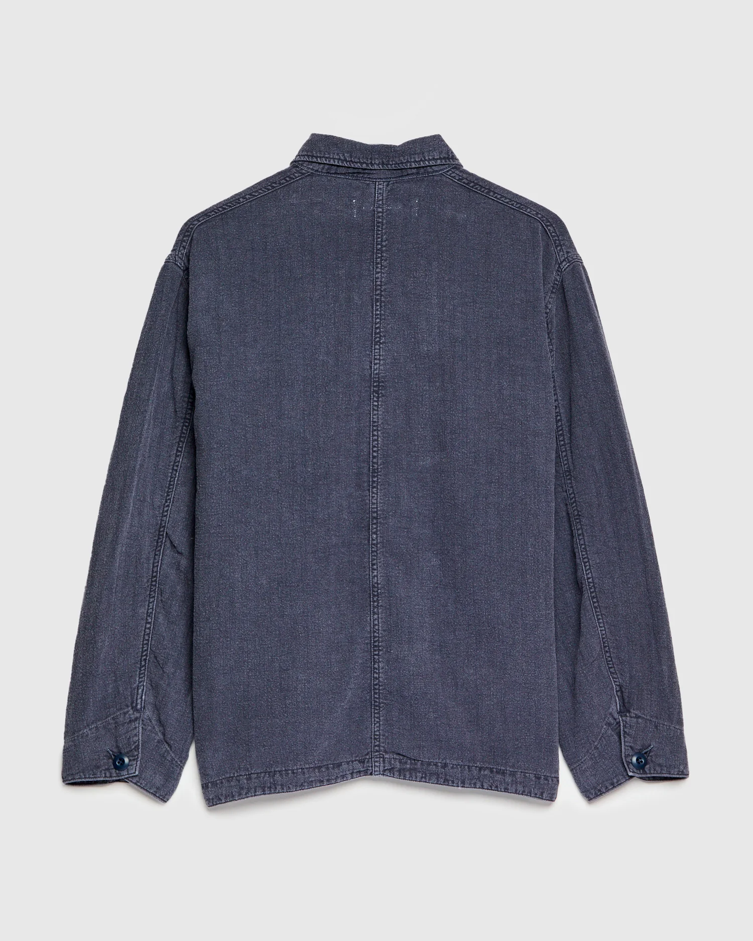 Cotton Linen Tusser Coverall in Navy - Image 2
