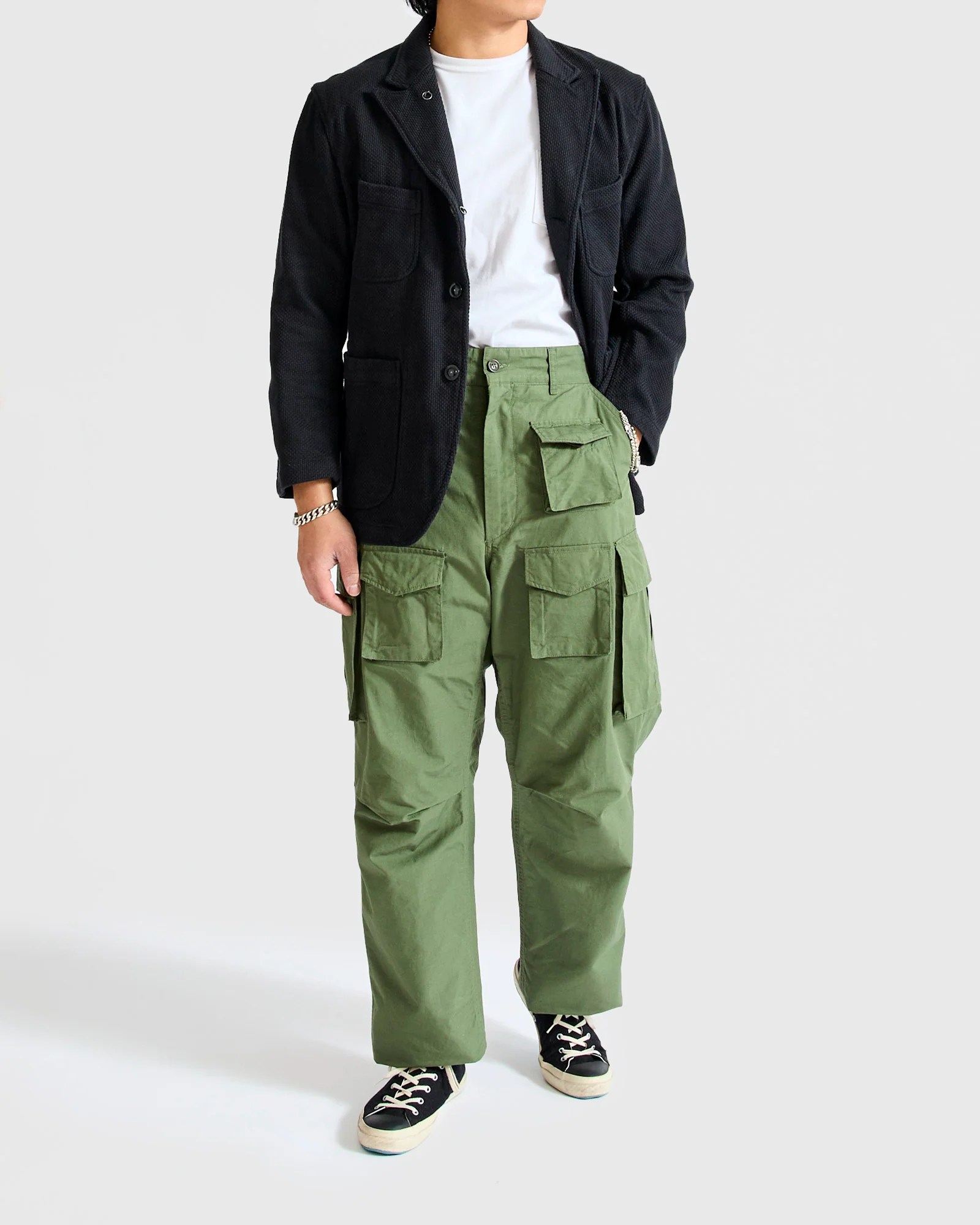 Cotton Ripstop FA Flight Cargo Pants in Olive - Image 11