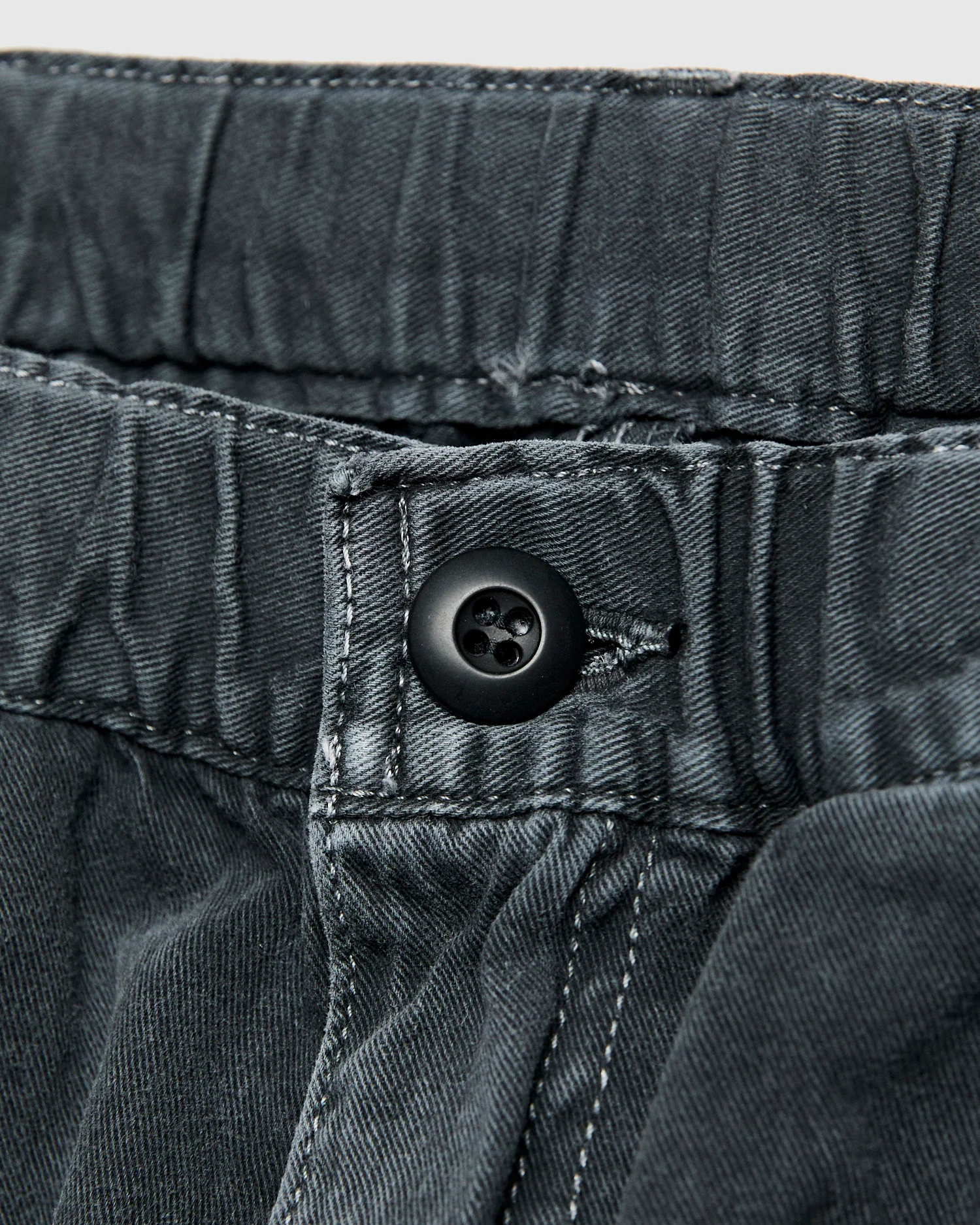 Cotton Twill Easy Pants in Washed Black - Image 6