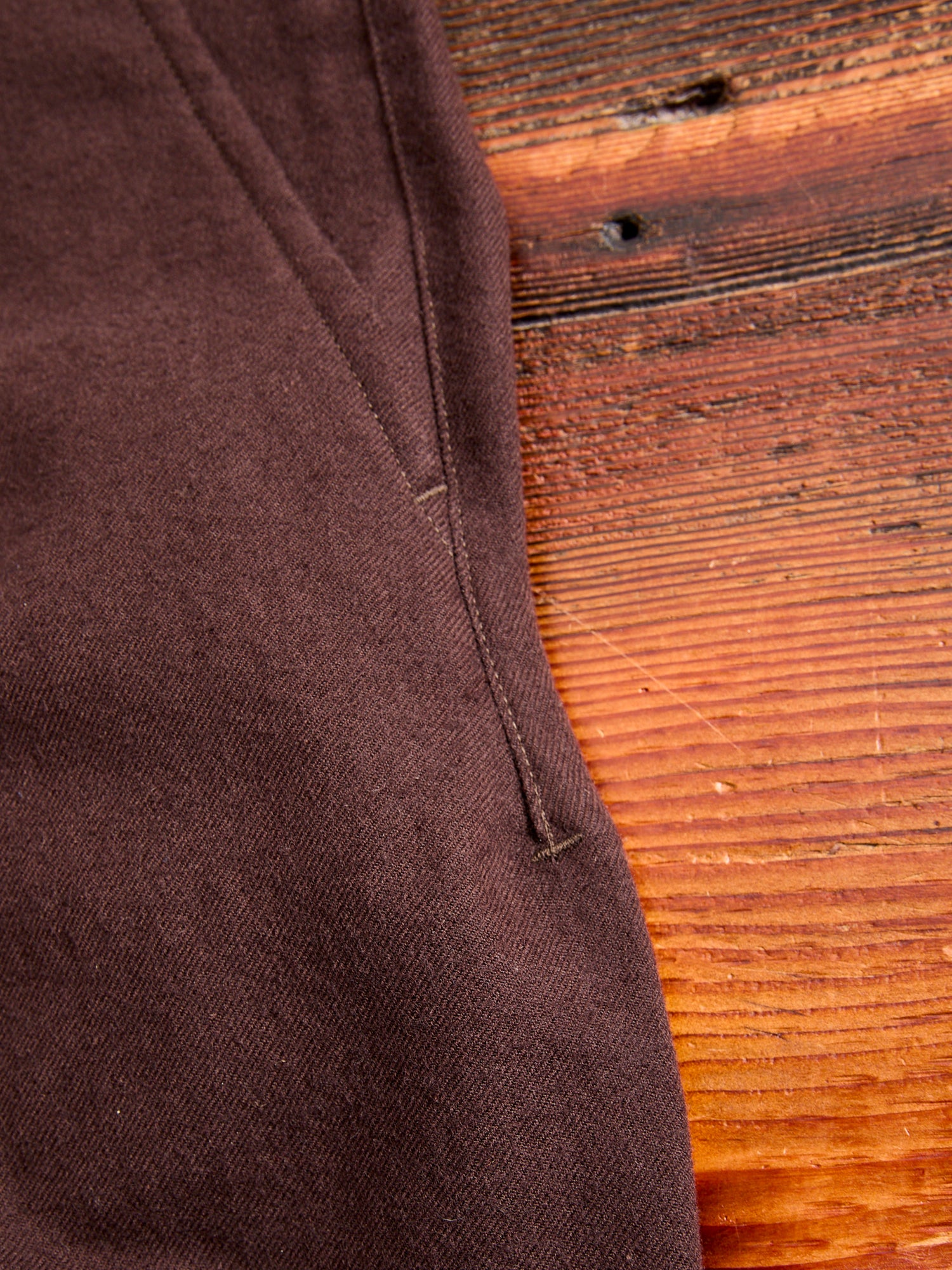 Cotton Wool Easy Pants in Brown - Image 8