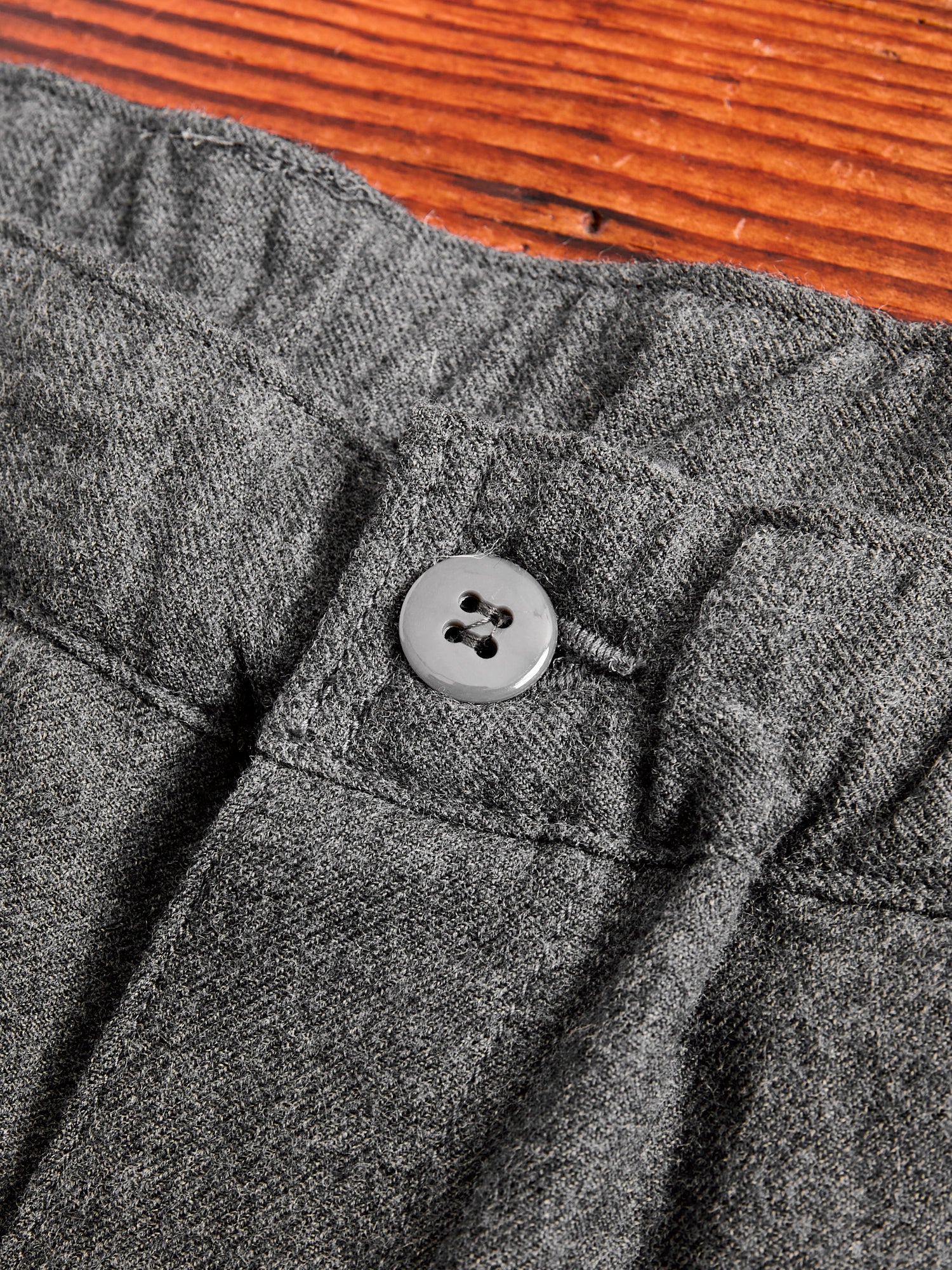 Cotton Wool Easy Pants in Charcoal Grey - Image 6