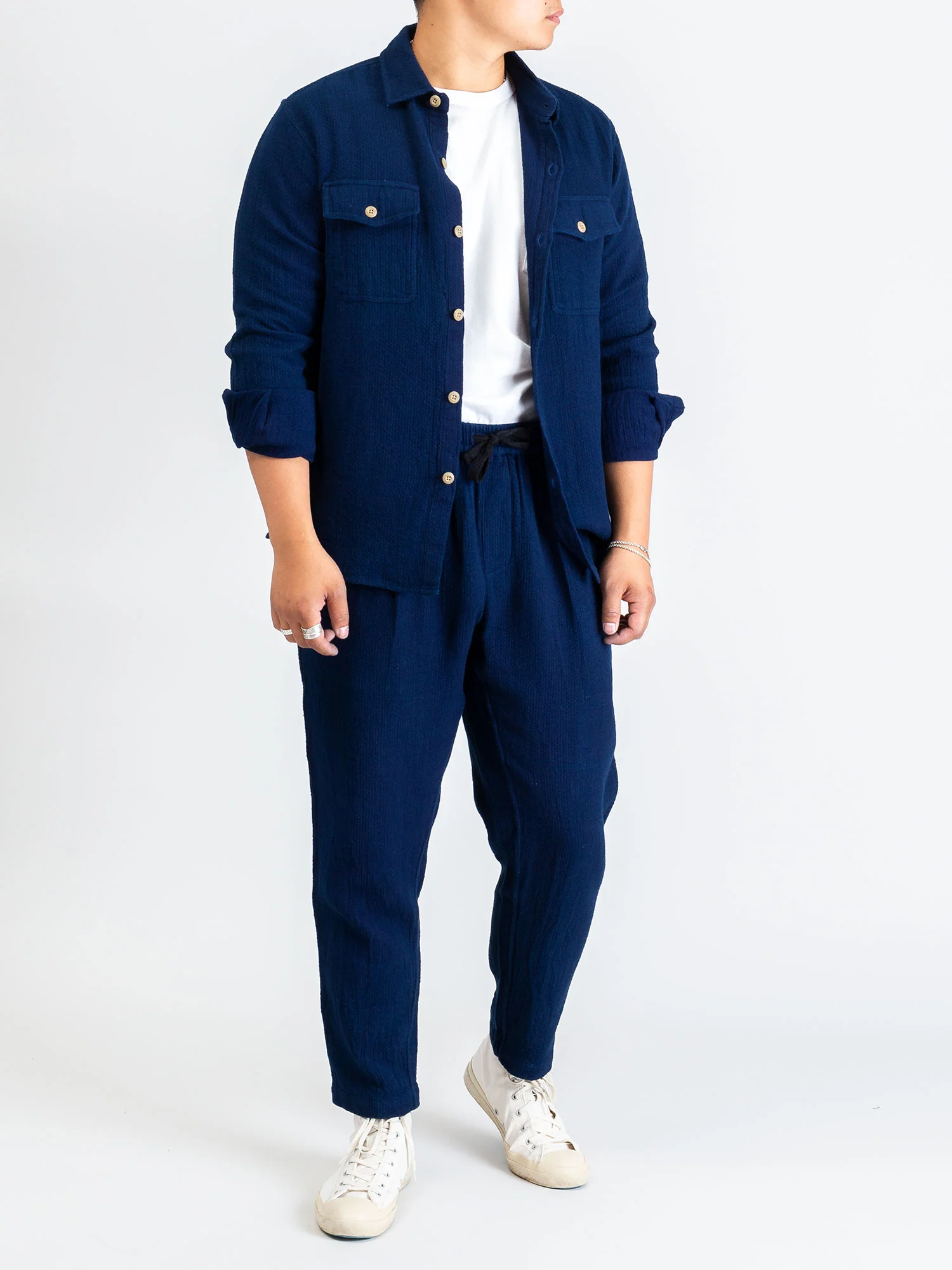 CPO Shirt in Indigo Sashiko - Image 9