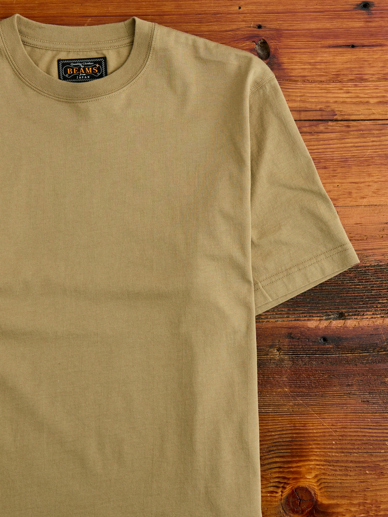 Crewneck T-Shirt in Olive - Image 4