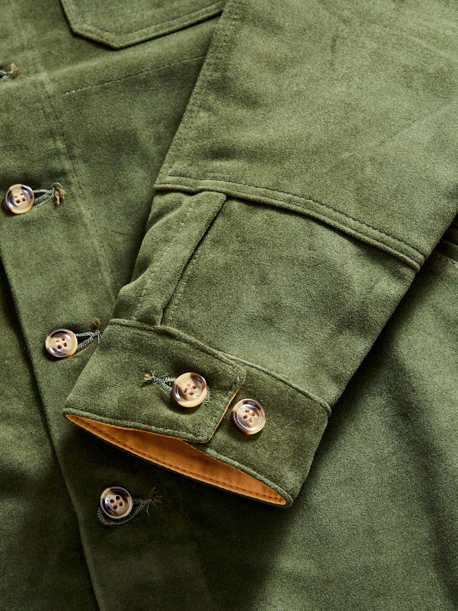 Crissman Overshirt in Loden Moleskin - Image 9