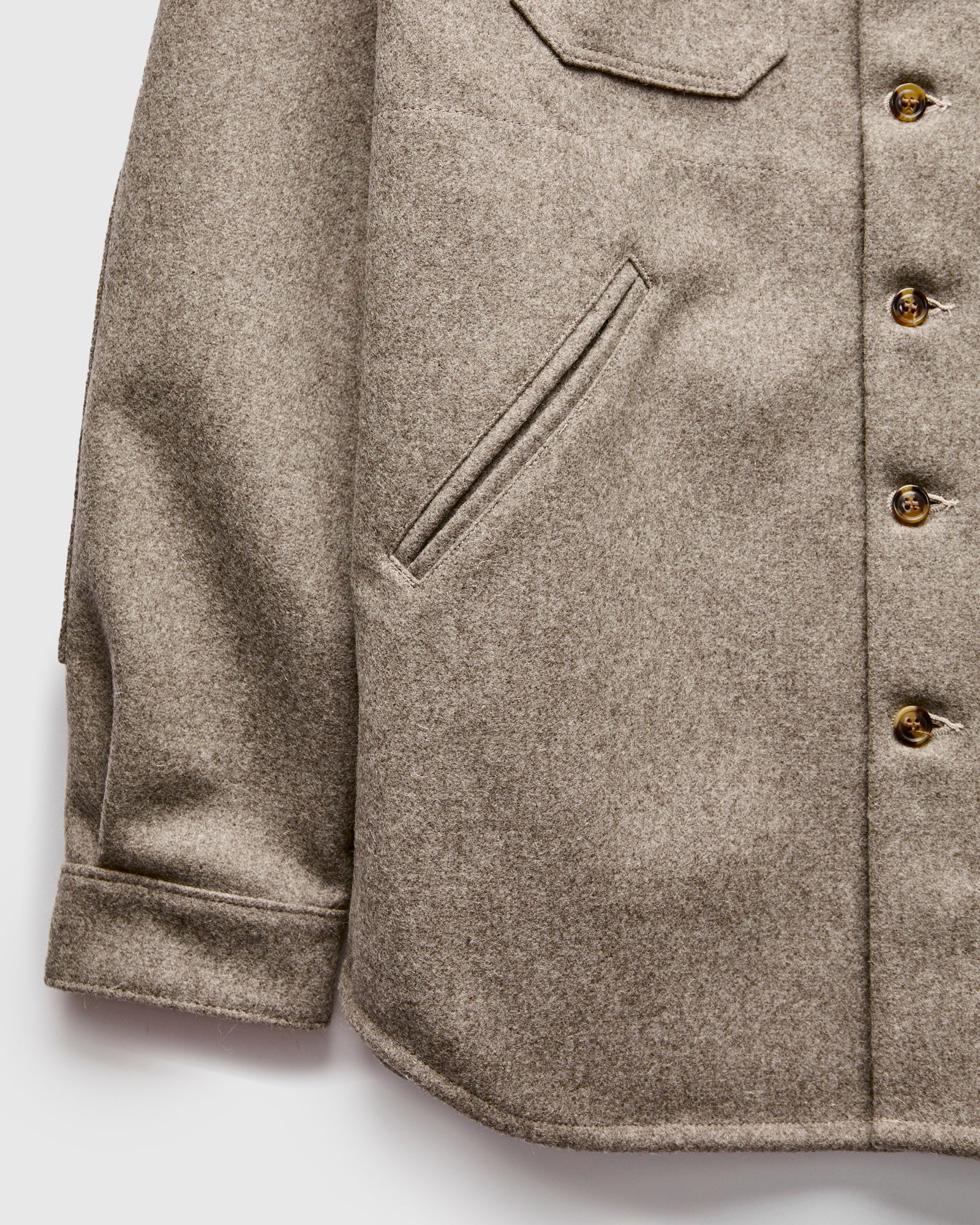 Crissman Overshirt in Oatmeal - Image 5