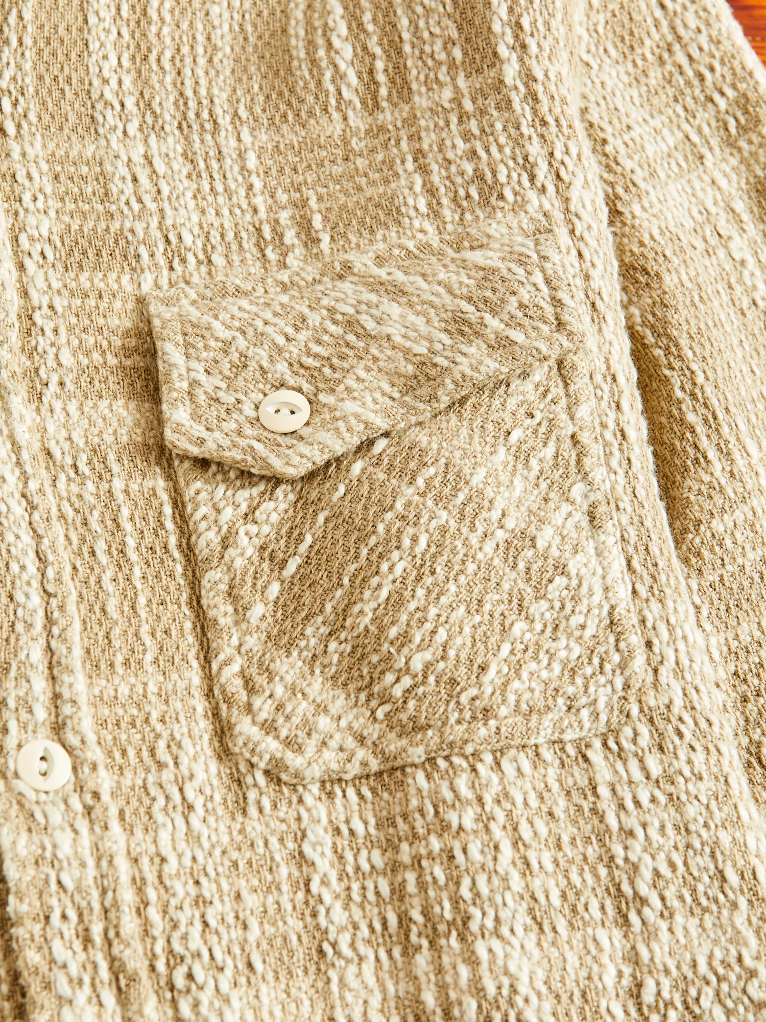 Crosscut Flannel in Alabaster Jacquard - Image 4