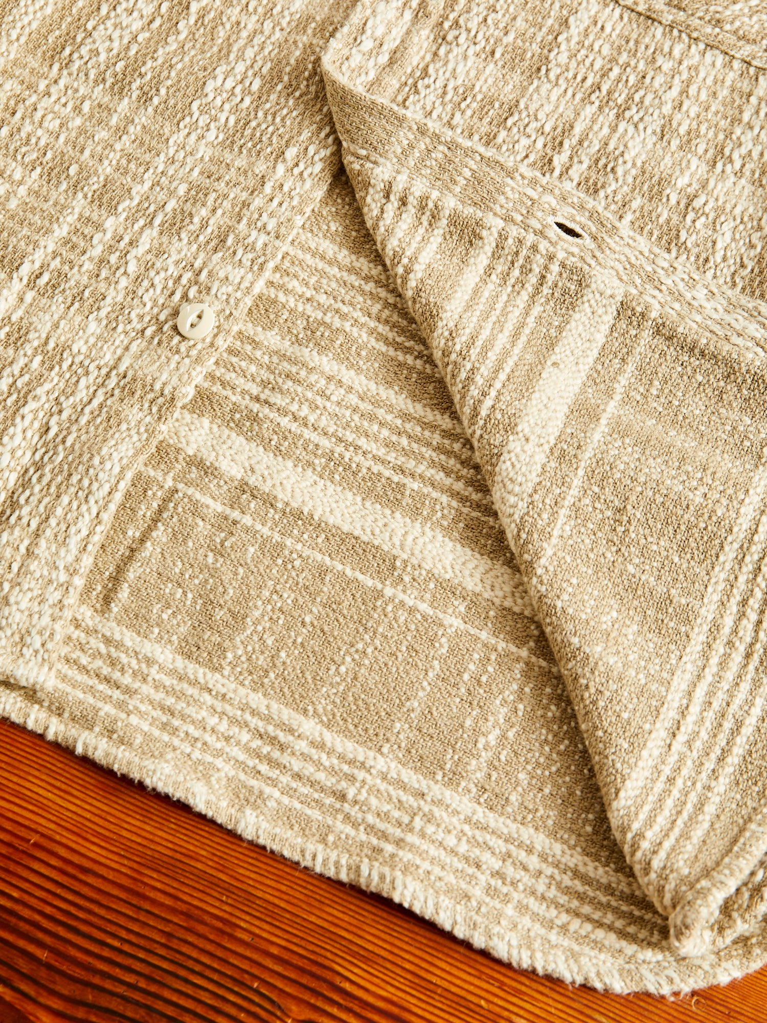 Crosscut Flannel in Alabaster Jacquard - Image 7