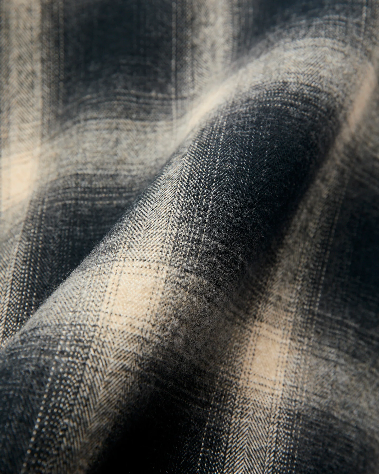 Crosscut Flannel in Black Ombre - Image 8