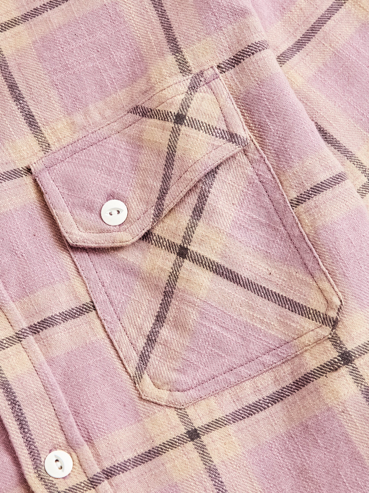 Crosscut Flannel in Mauve - Image 4