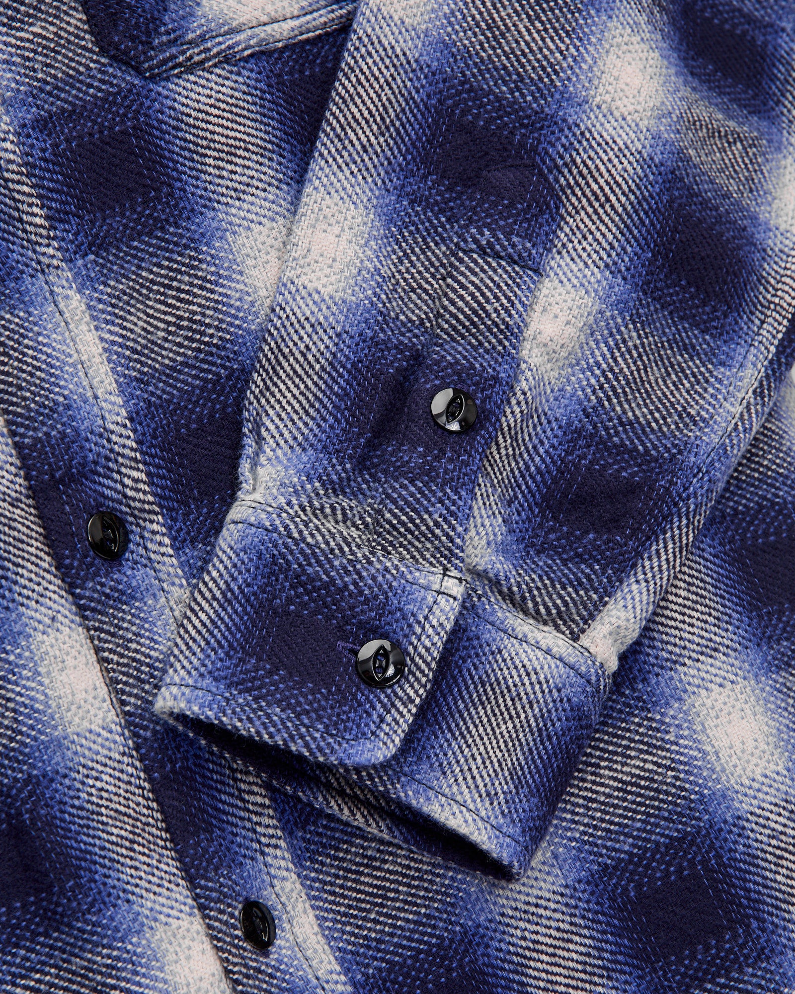 Crosscut Flannel in Royal Blue Plaid - Image 6