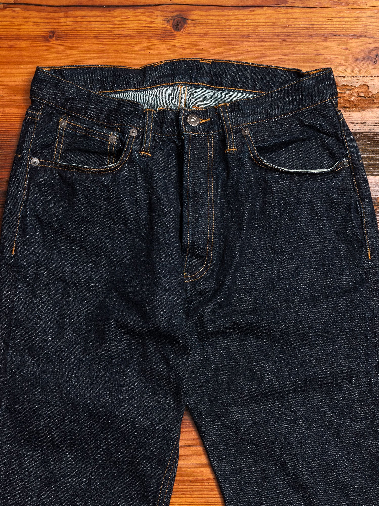 CT-100xk "Kibata" 14oz One Wash Selvedge Denim - Classic Tapered Fit - Image 4