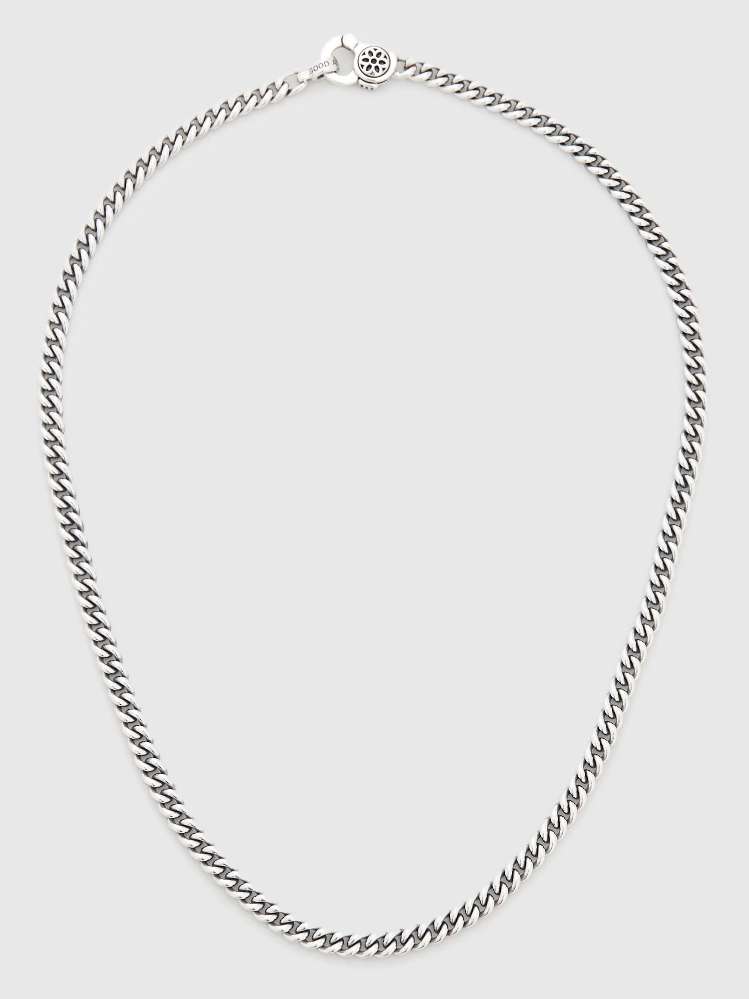 Curb Chain Necklace Size AA in Sterling Silver - Image 3