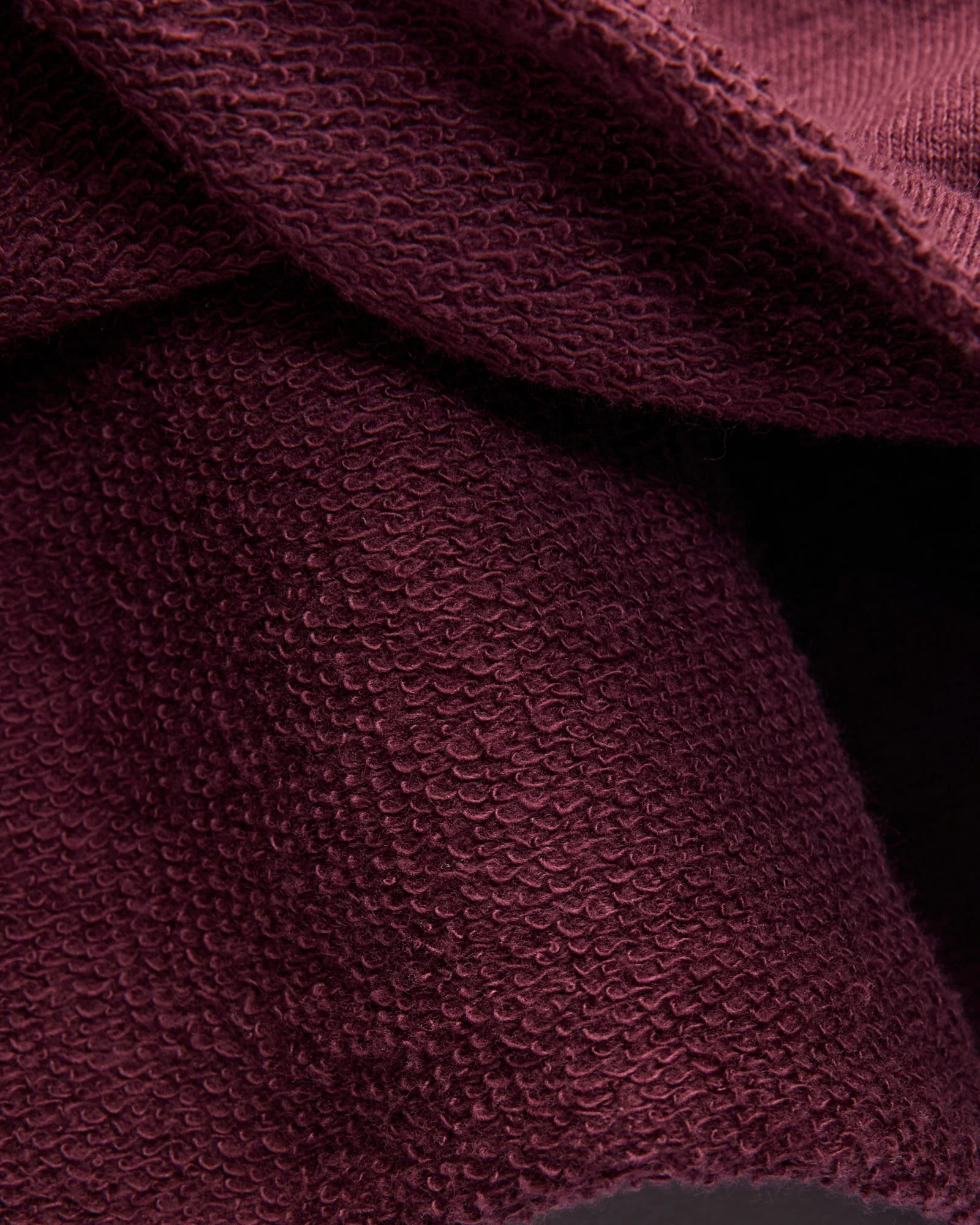 Cutoff Sweatshort in Bordeaux - Image 5