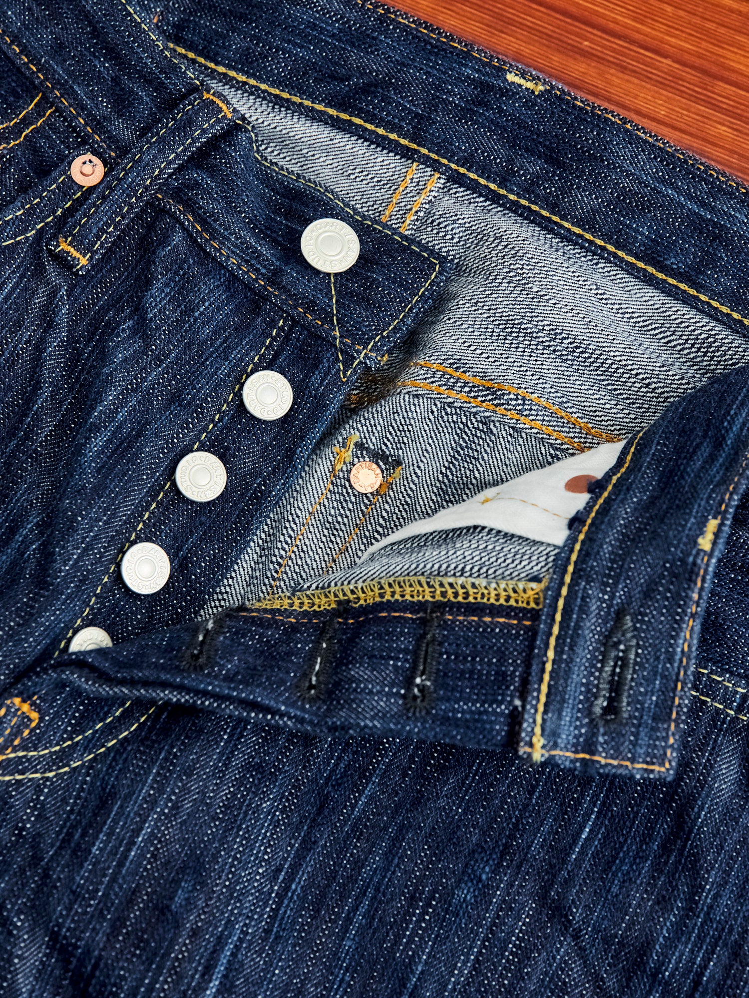 D1866S "Tokushima Awa Shoai" Hand Dyed 15oz Selvedge Denim - Regular Straight Fit - Image 8