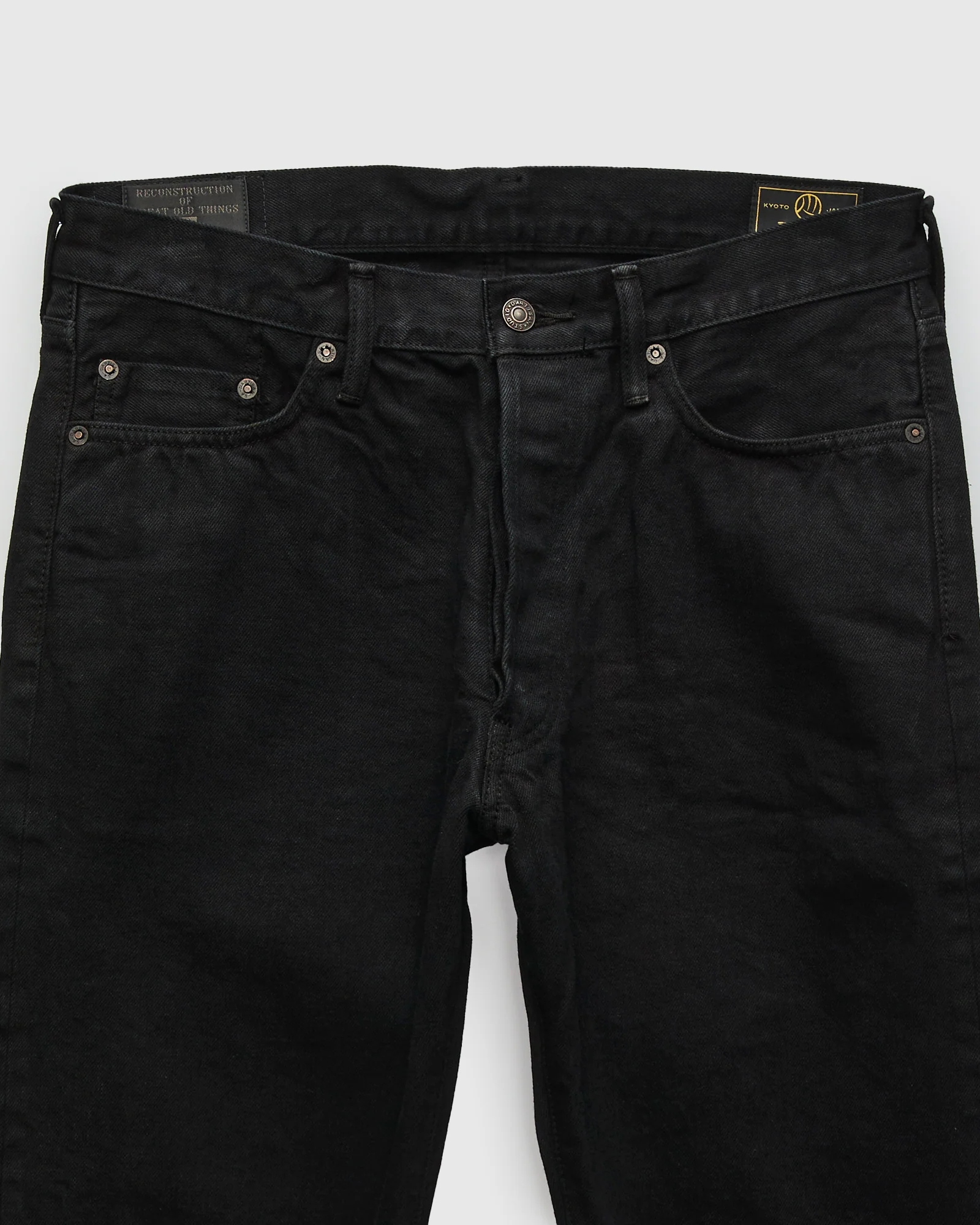 D1899S "Kyoto Montsuki" 13.5oz Kuro Overdye x Natural Indigo Selvedge Denim - Tapered Fit - Image 5