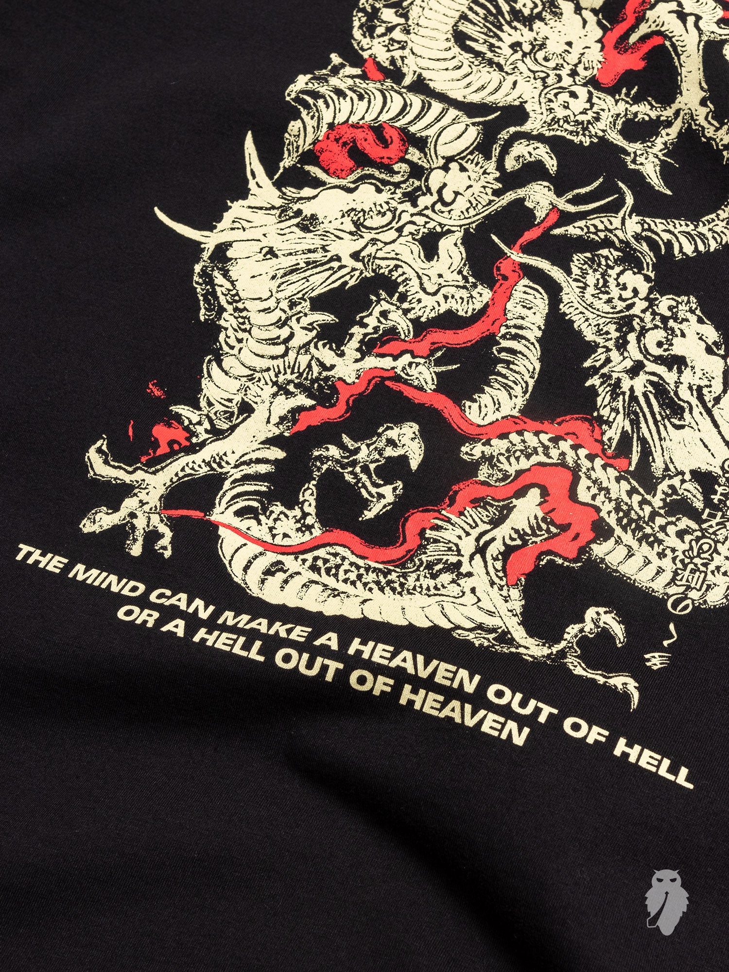 "Dancing Dragons" Long Sleeve T-Shirt in Black - Image 8