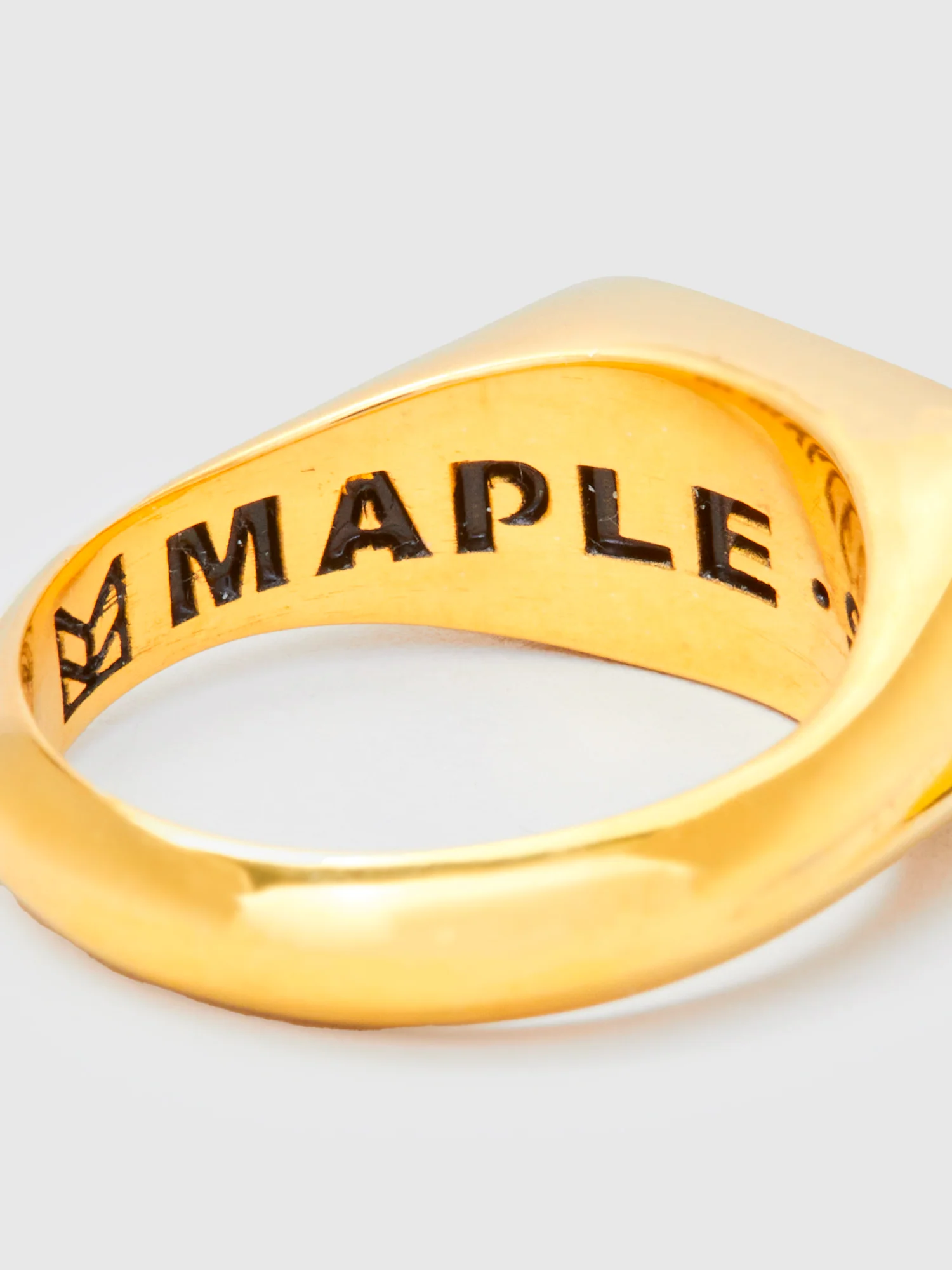 Danny Signet Ring in 14K Gold/Abalone Shell - Image 3