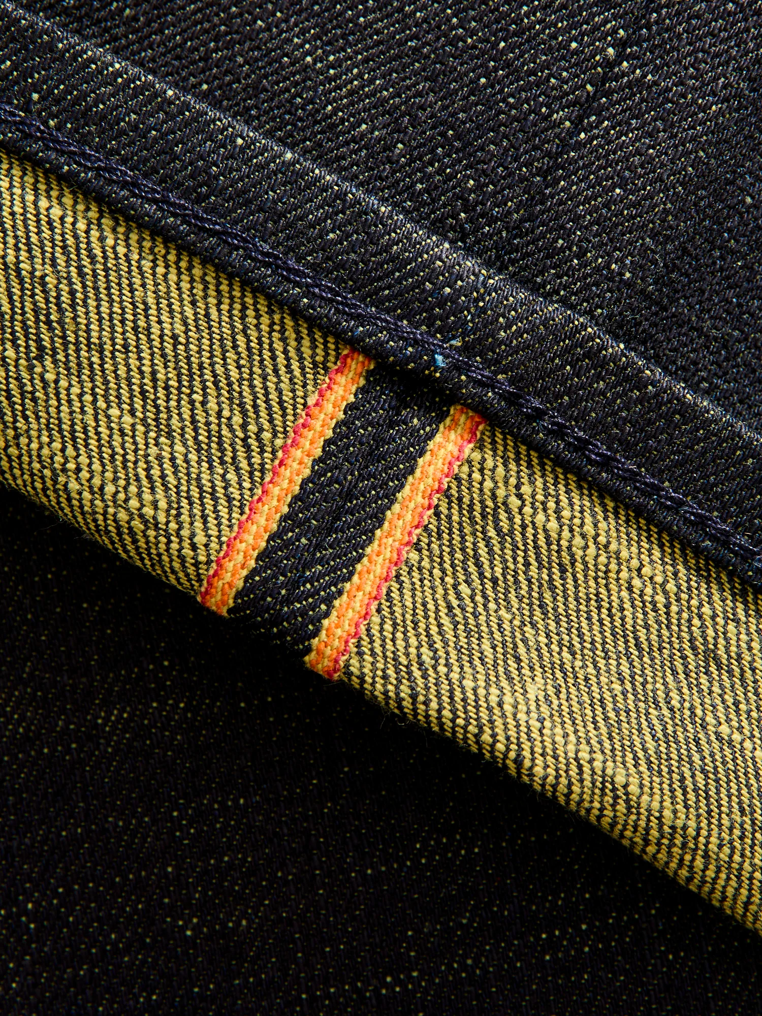 "Etched" 13oz Green Weft Stretch Selvedge Denim - Pen Slim - Image 11