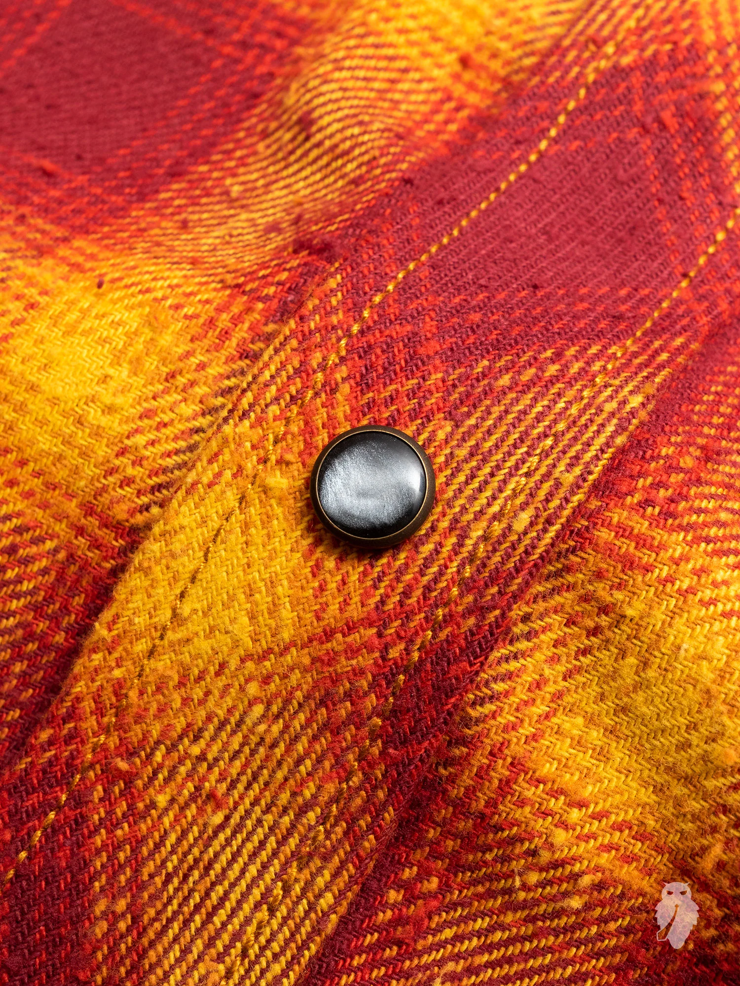Dawson Selvedge Flannel in Red Rust - Image 5