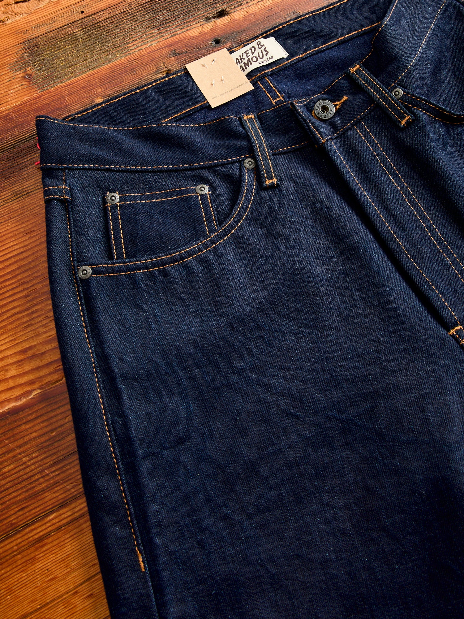 "Deep Sea Selvedge" 12.5oz Double Indigo Selvedge Denim - Weird Guy Fit - Image 5