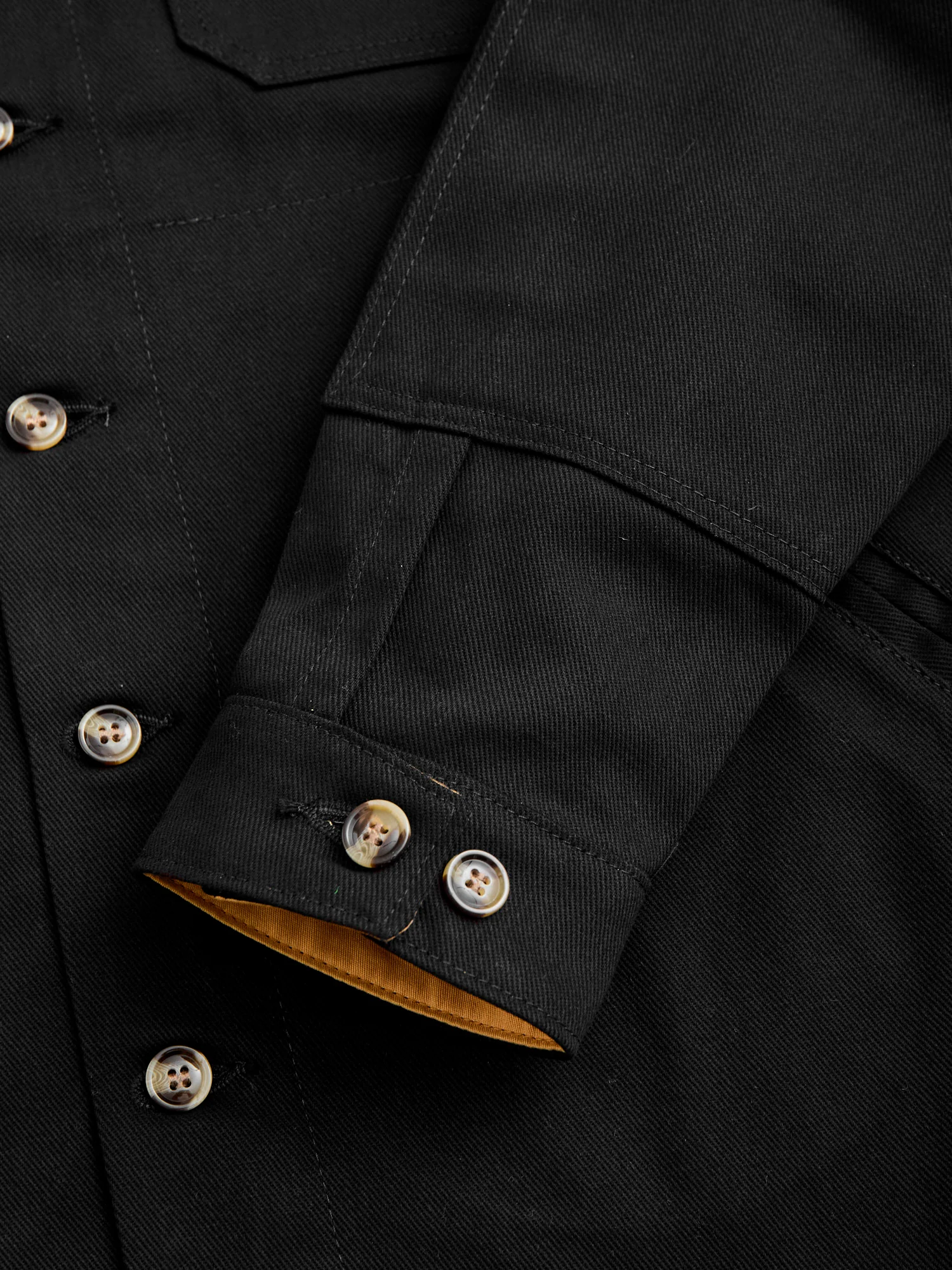 Crissman Denim Overshirt in Den Black - Image 10
