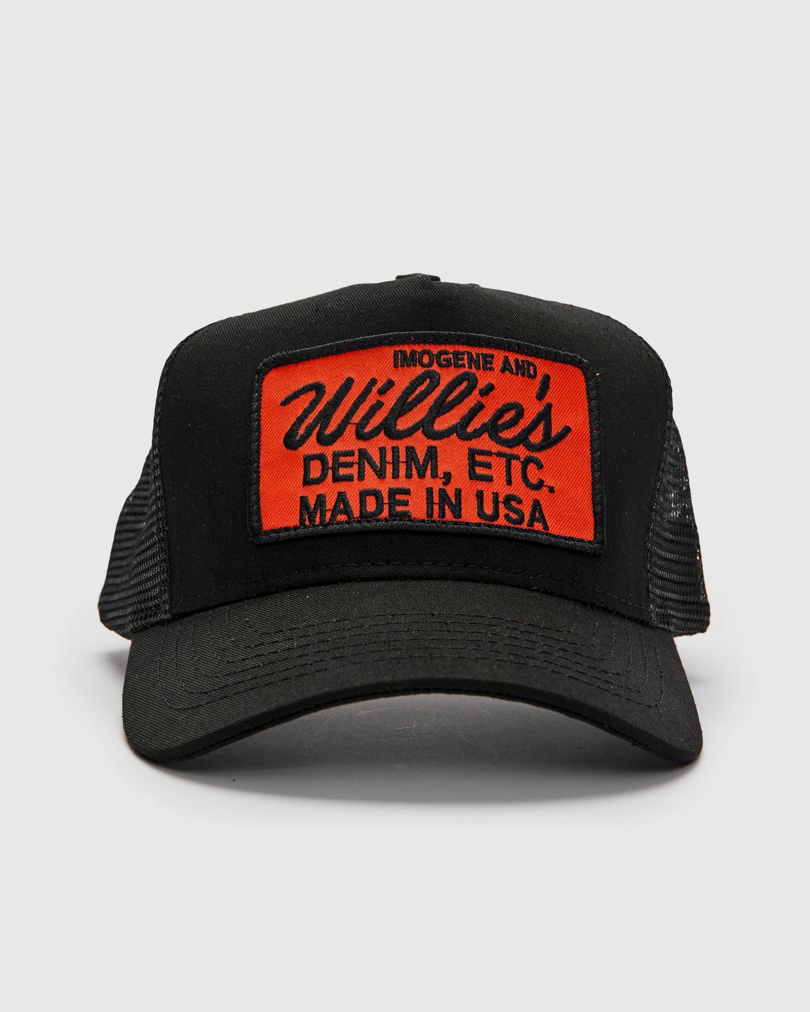"Denim, Etc." Trucker Cap in Black - Image 2