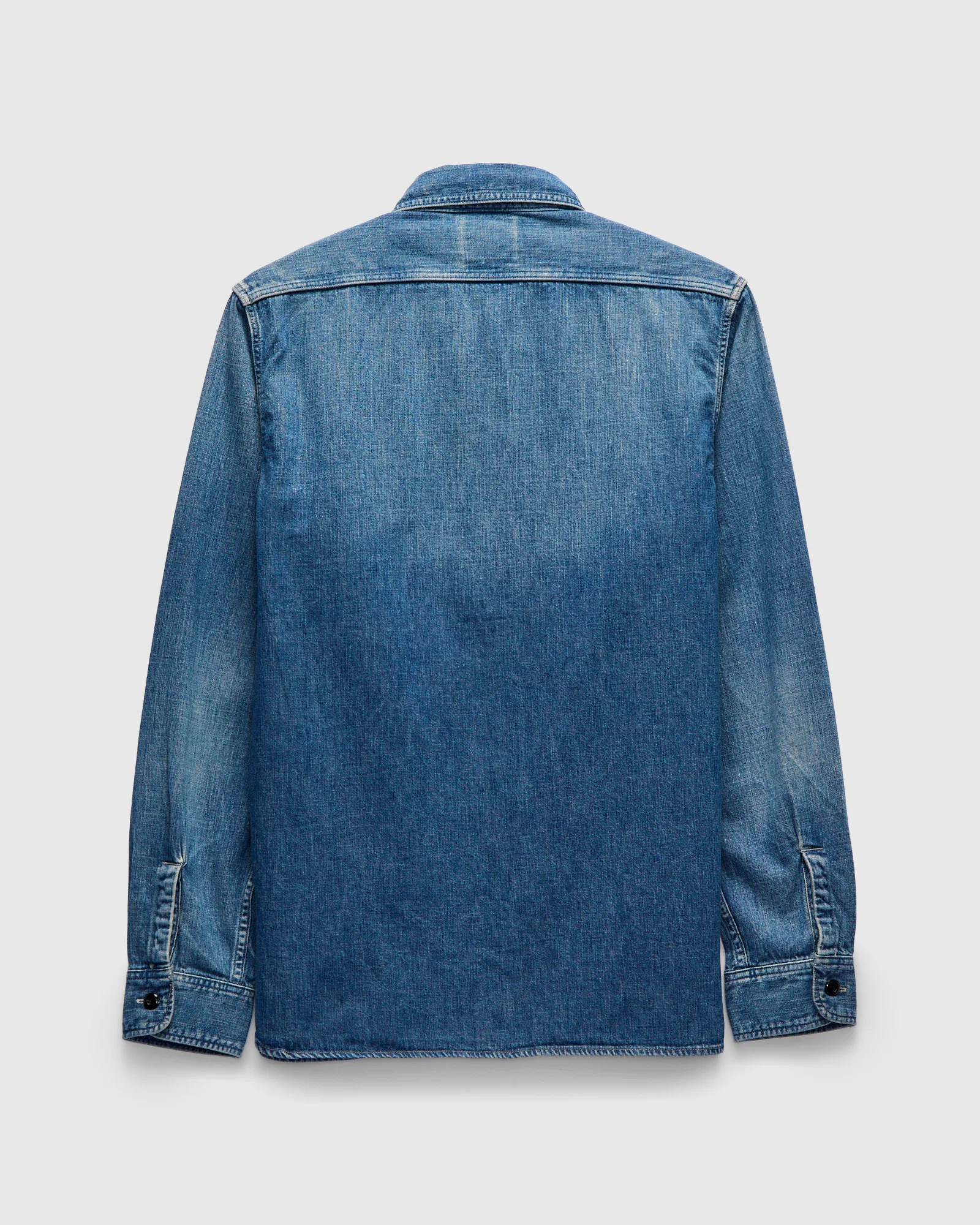 Denim Work Shirt HW in Indigo Blue - Image 2