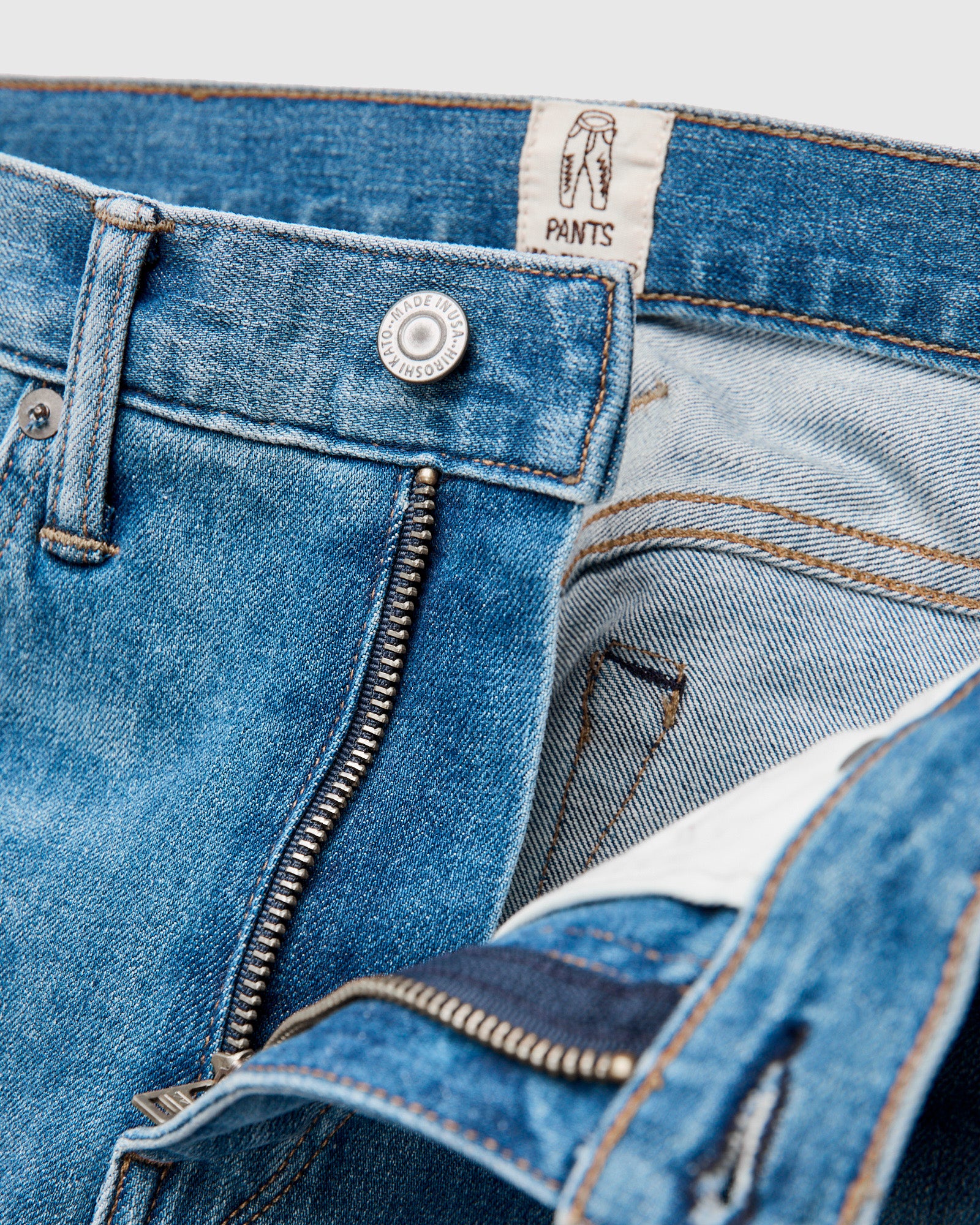 "Dennis" 10.5oz Indigo Washed Stretch Selvedge Denim - Pen Slim - Image 9