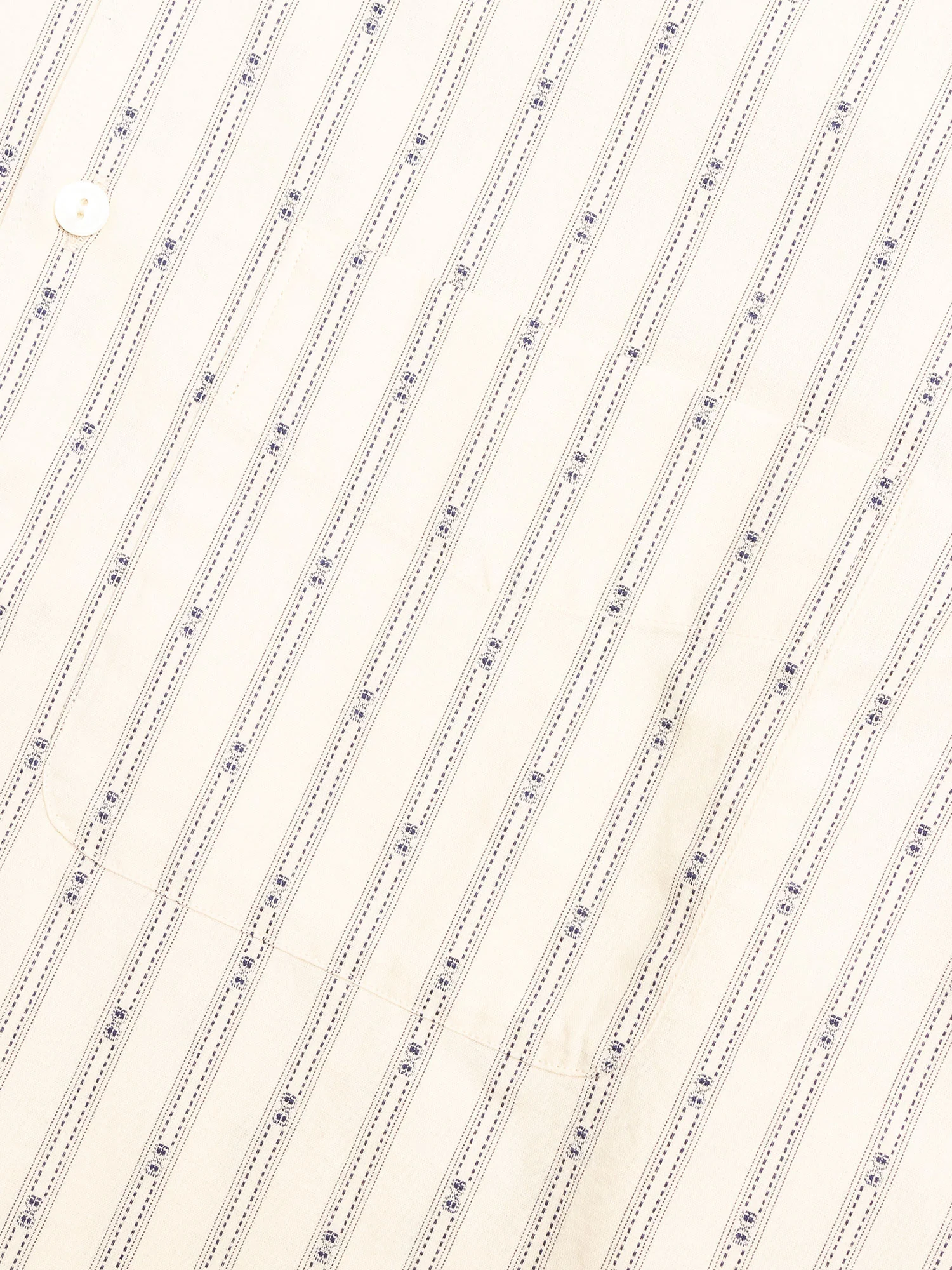 Dobby Stripe Work Shirt in Natural - Image 4