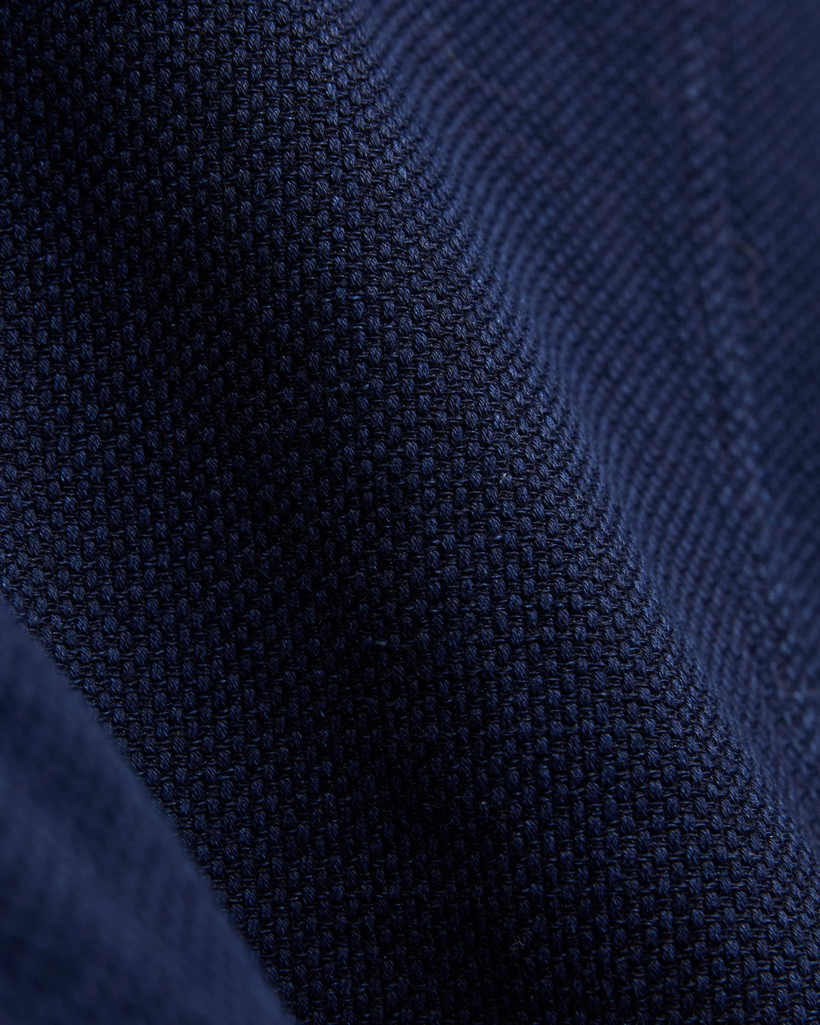 Double Cloth Sashiko Coverall Jacket in Pure Indigo - Image 8