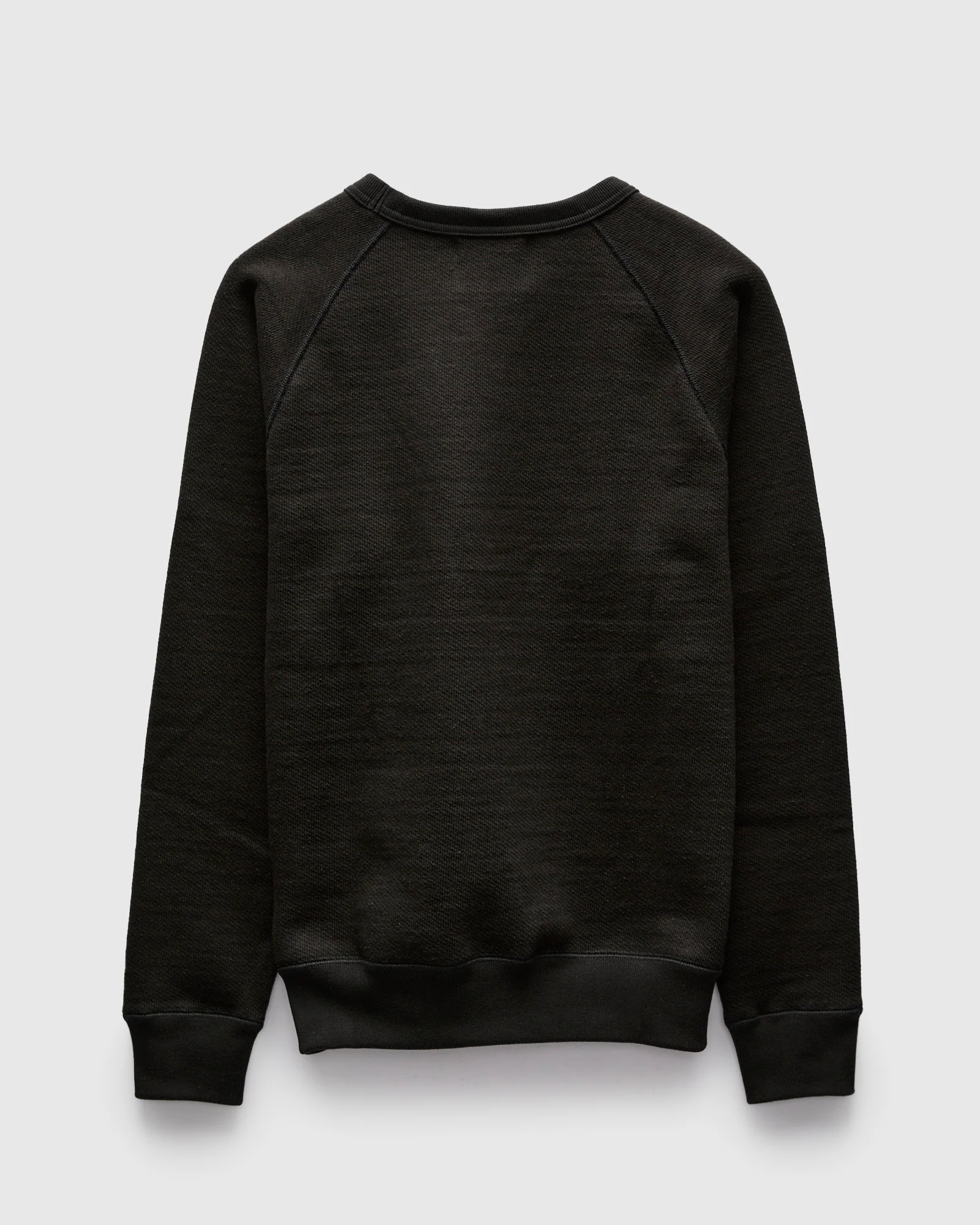 Double Heavyweight French Terry 25.8oz Crewneck in Sumi Black - Image 2