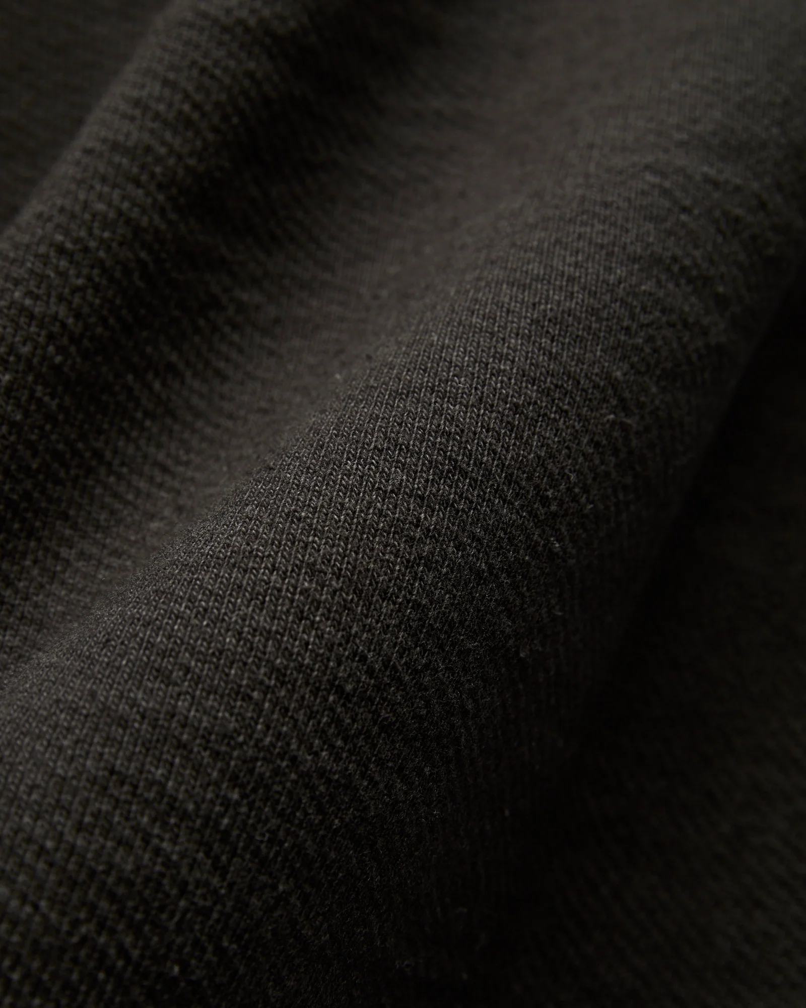 Double Heavyweight French Terry 25.8oz Zip Hoodie in Sumi Black - Image 8