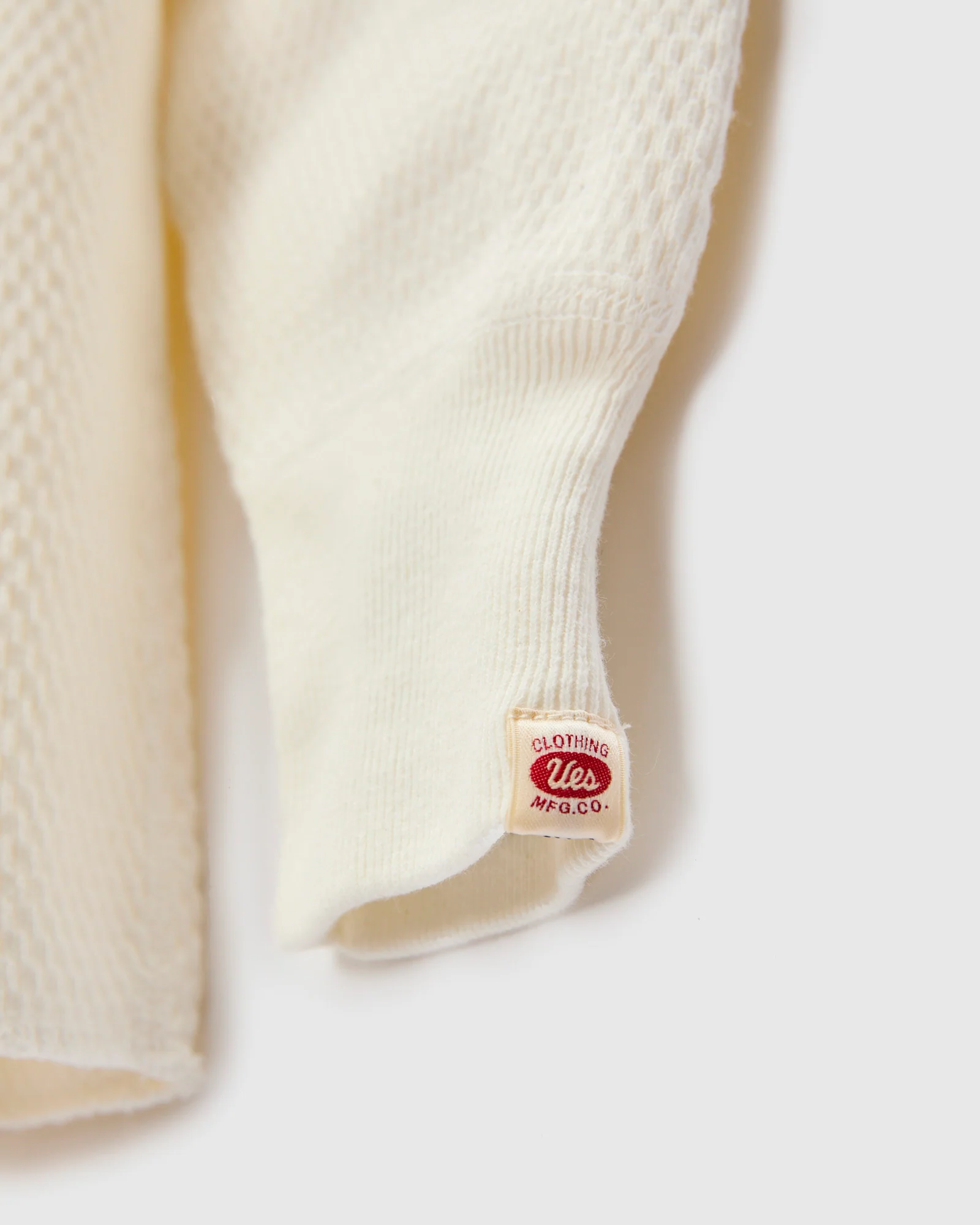 Double Honeycomb Thermal Shirt in Off White - Image 6