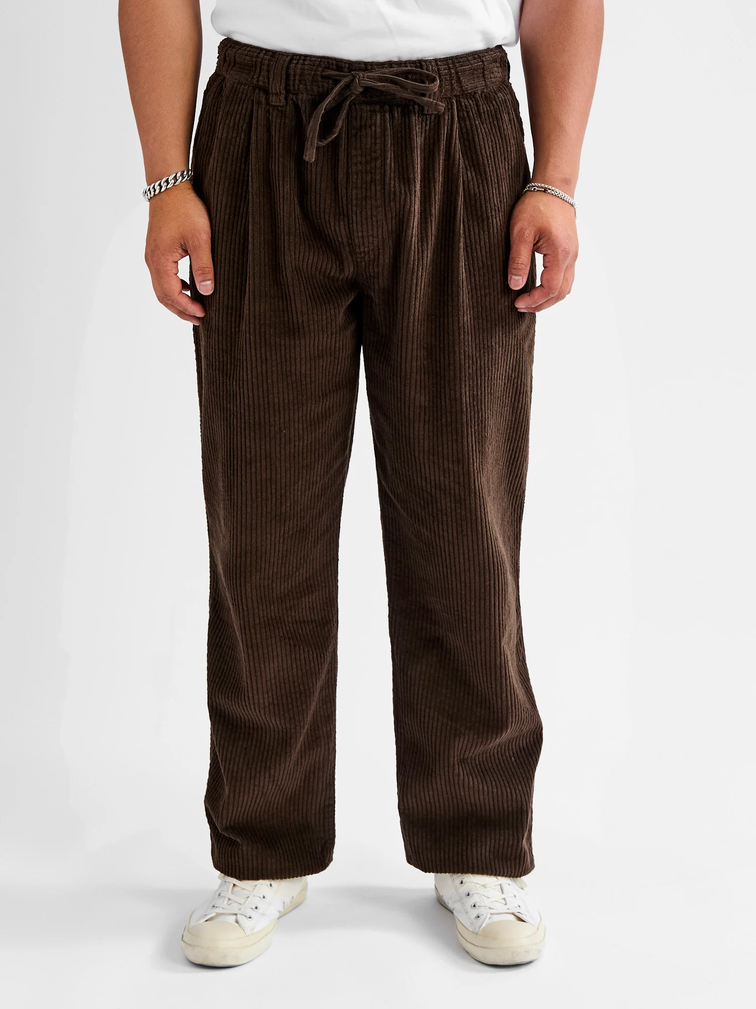 Doune Corduroy Pants in Peat Jumbo Cord - Image 2