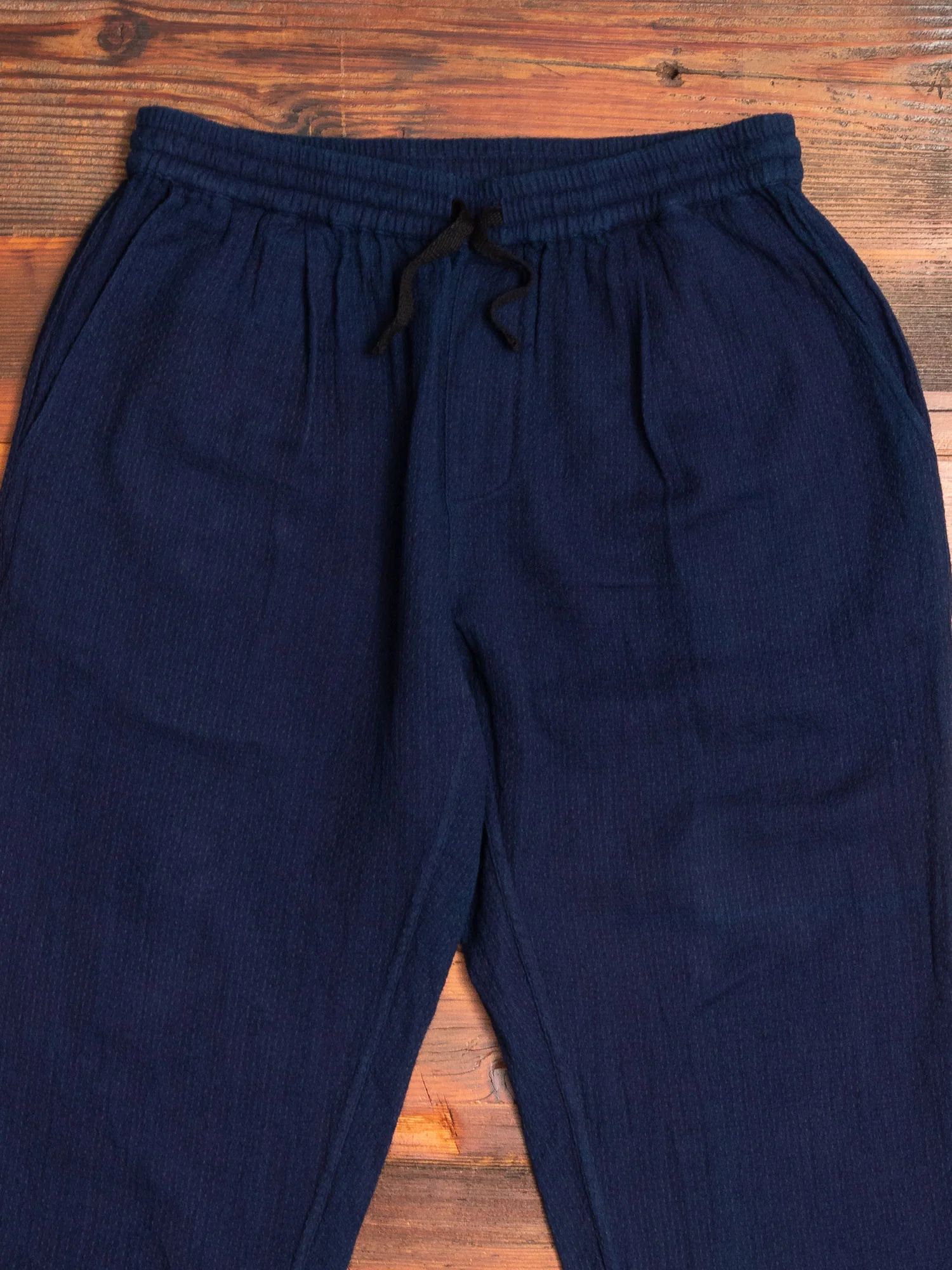 Drawstring Pant in Indigo Sashiko - Image 3