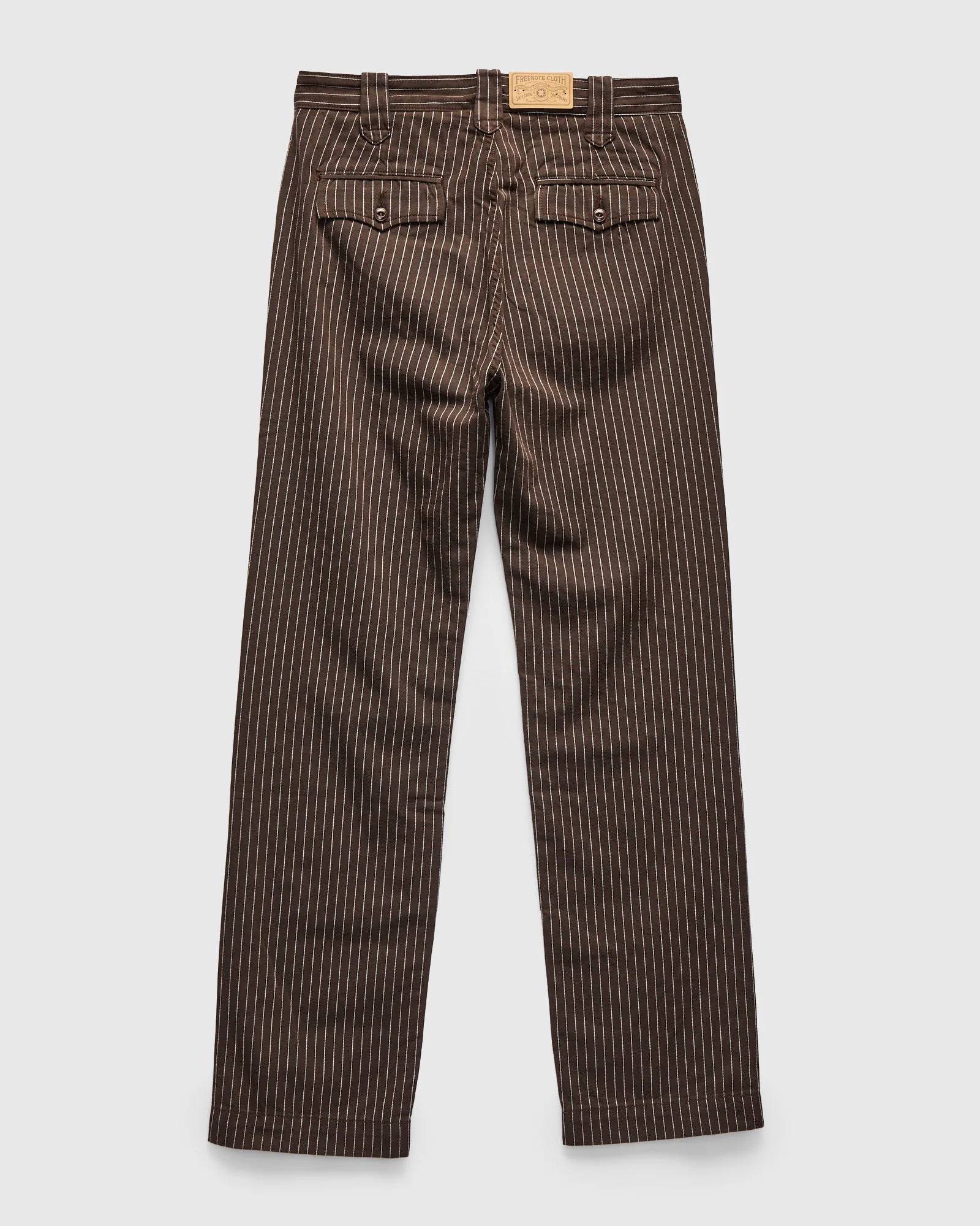 Duster Pant in Brown Stripe - Image 2