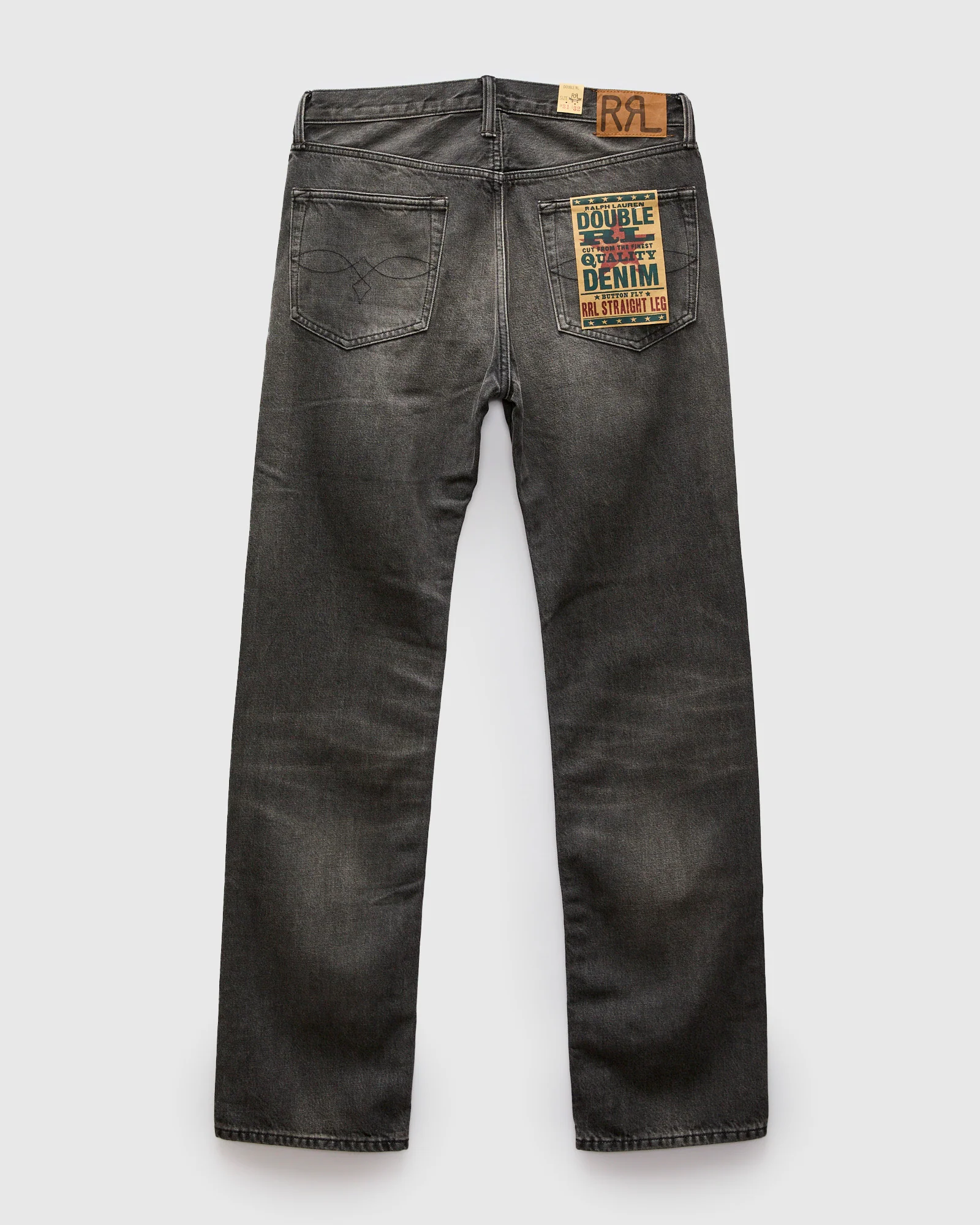 Dusty Black 13oz Washed Denim - Straight Fit - Image 2