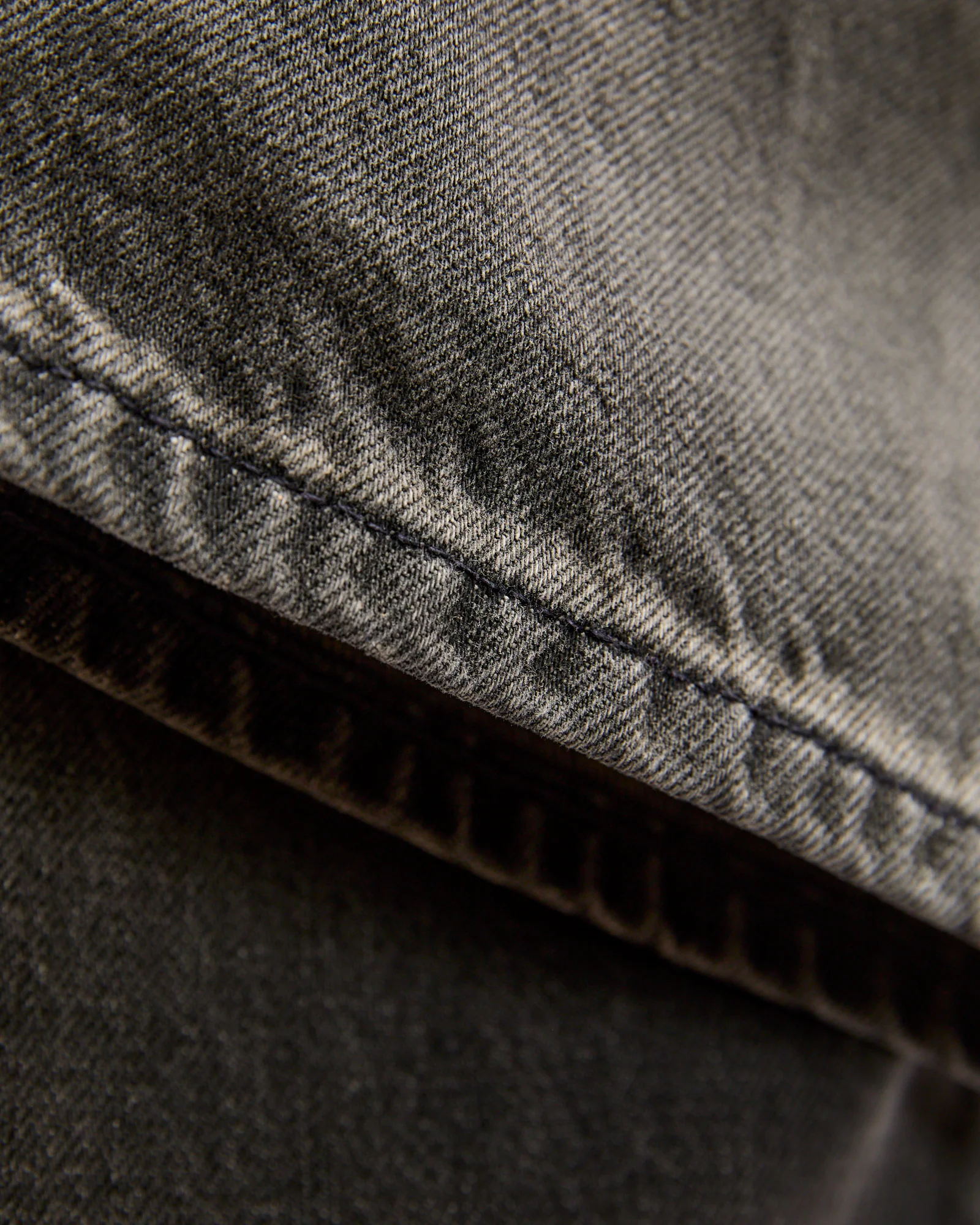 Dusty Black 13oz Washed Denim - Straight Fit - Image 7