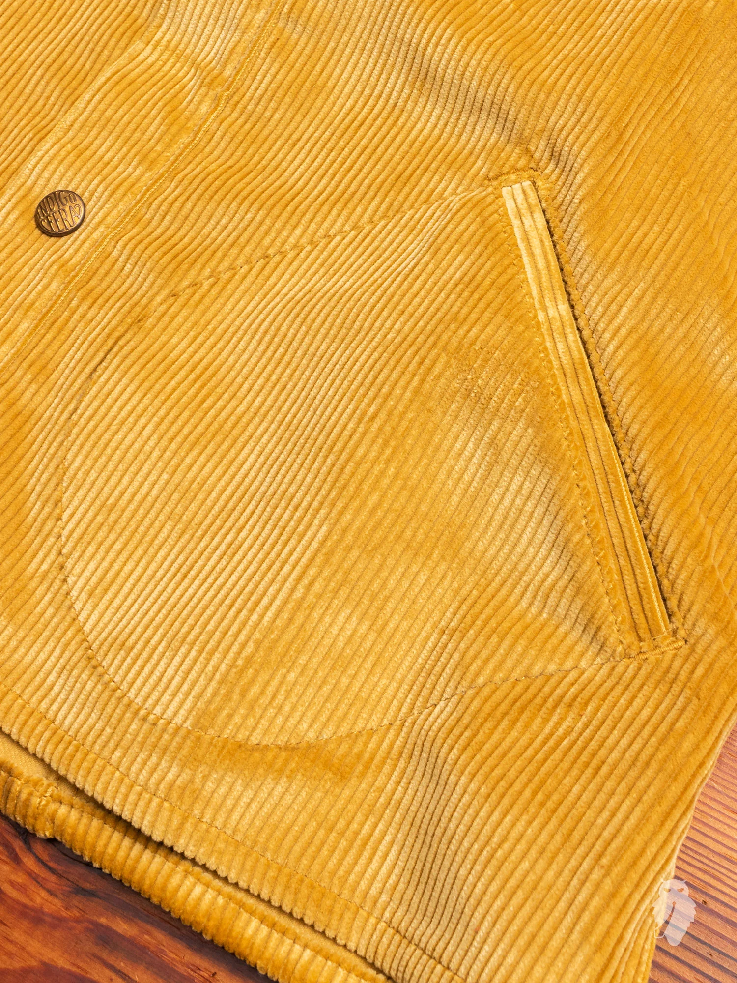"Eagle Rising" Corduroy Jacket in California Gold - Image 7