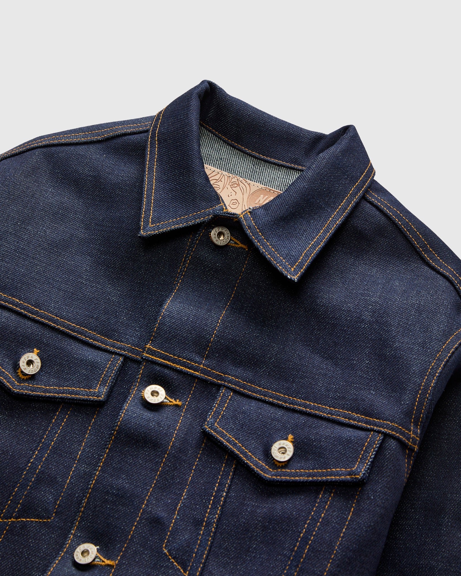"Elephant 14 Dirty Elephant" 20oz Selvedge Denim Jacket - Image 4