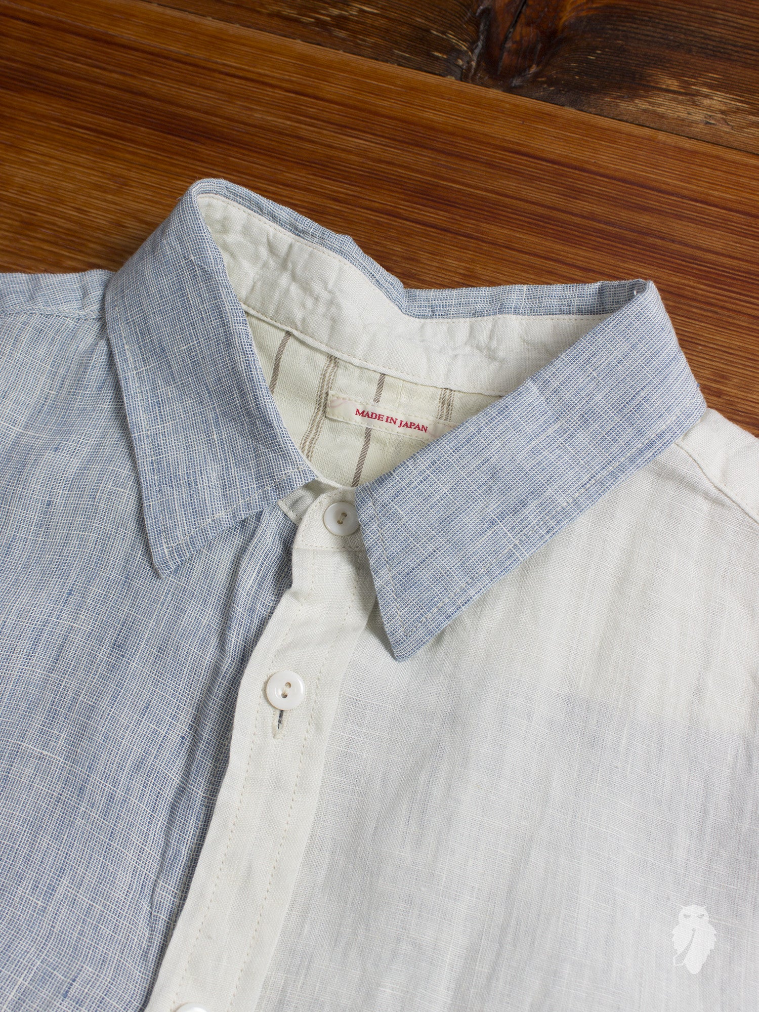 "Chambray x Hakeme" Linen Button Down - Image 2