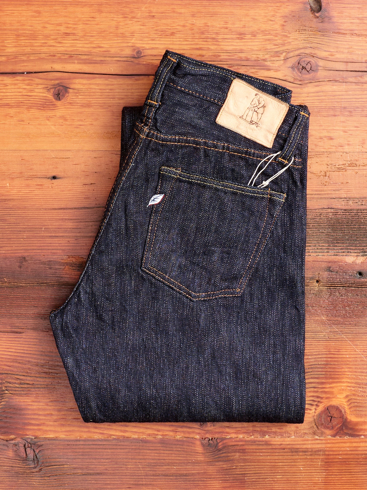 EX-003 "Extra Slub" 17.5oz Rinsed Selvedge Denim - Regular Straight Fit - Image 2