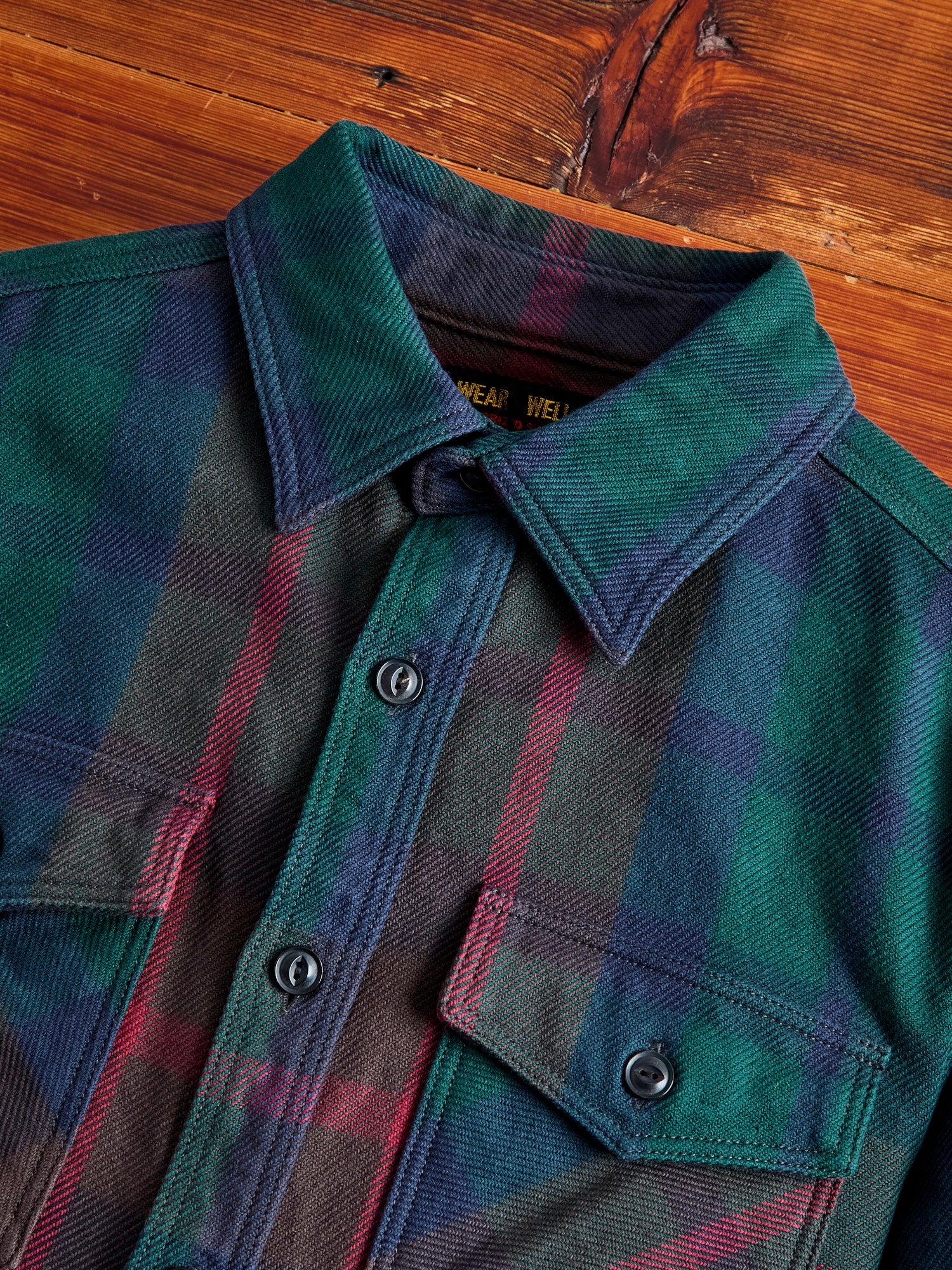 Extra Heavy Flannel Shirt in Green - Image 3