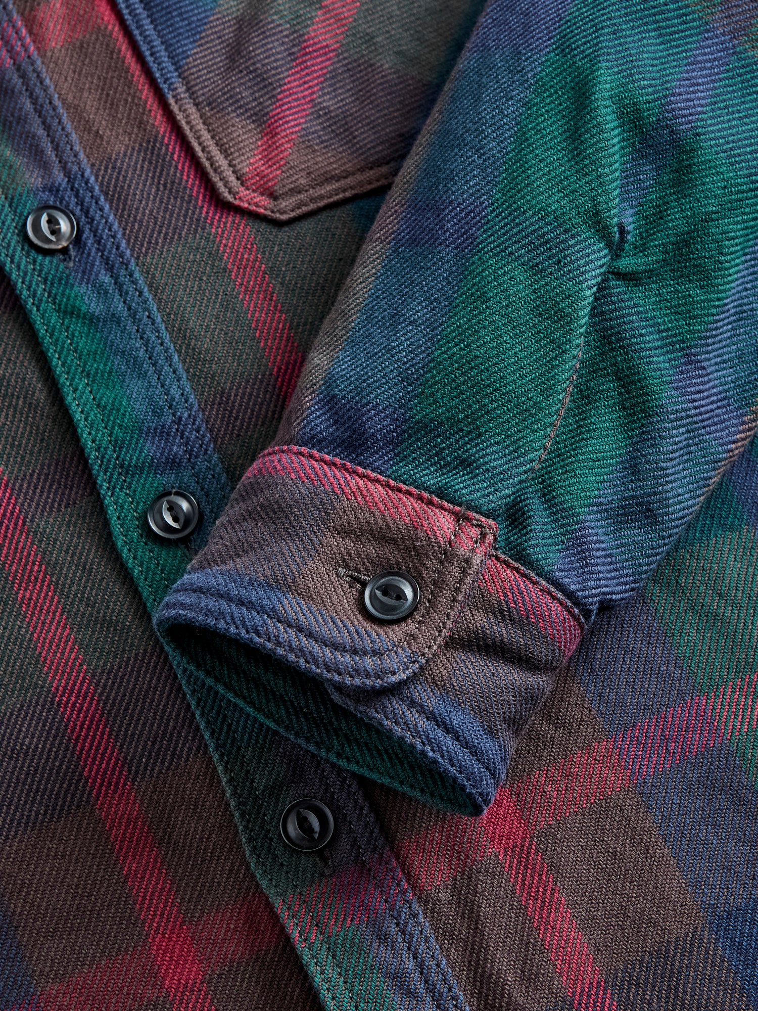 Extra Heavy Flannel Shirt in Green - Image 4