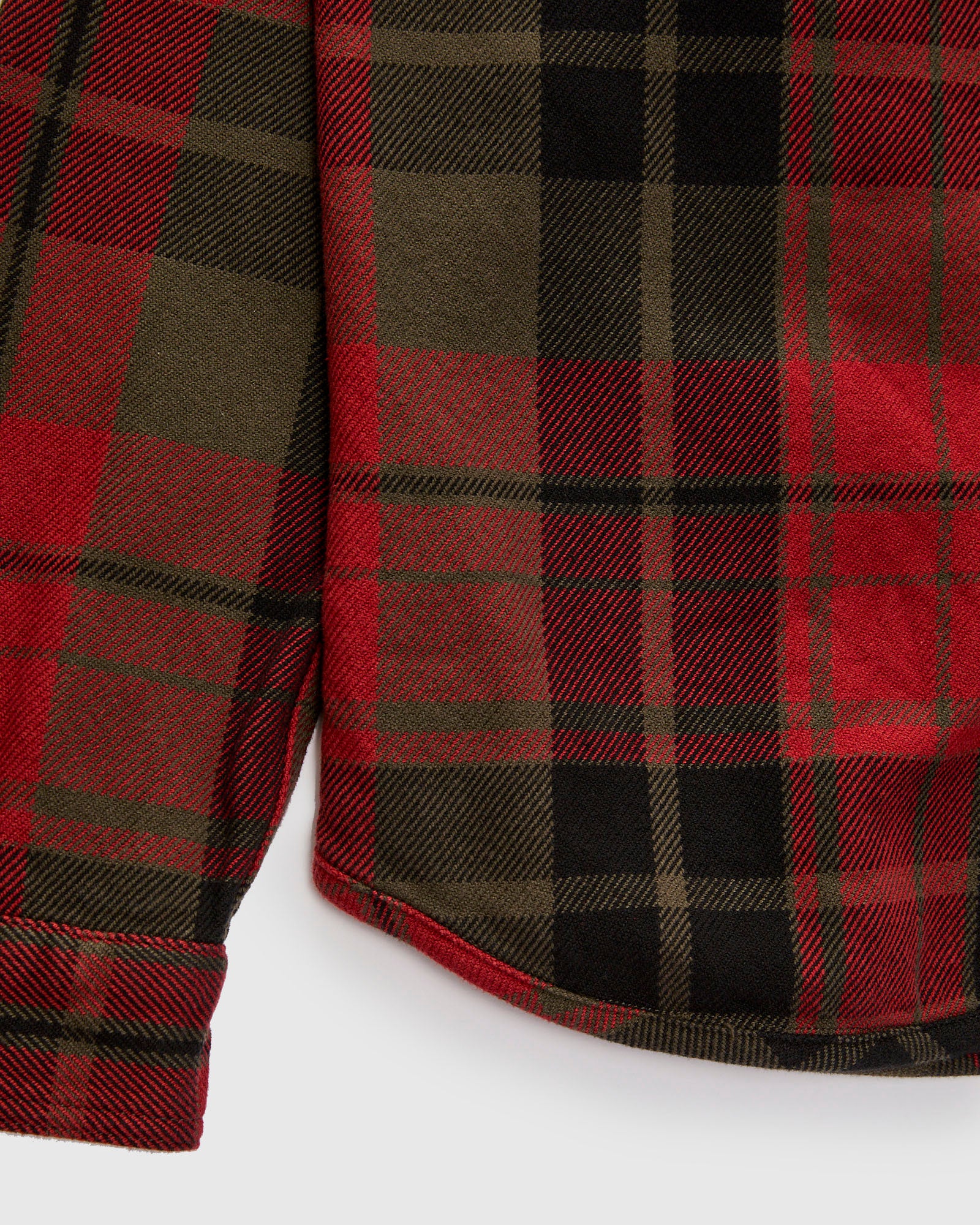 Extra Heavy Flannel Shirt in Red Moss - Image 6